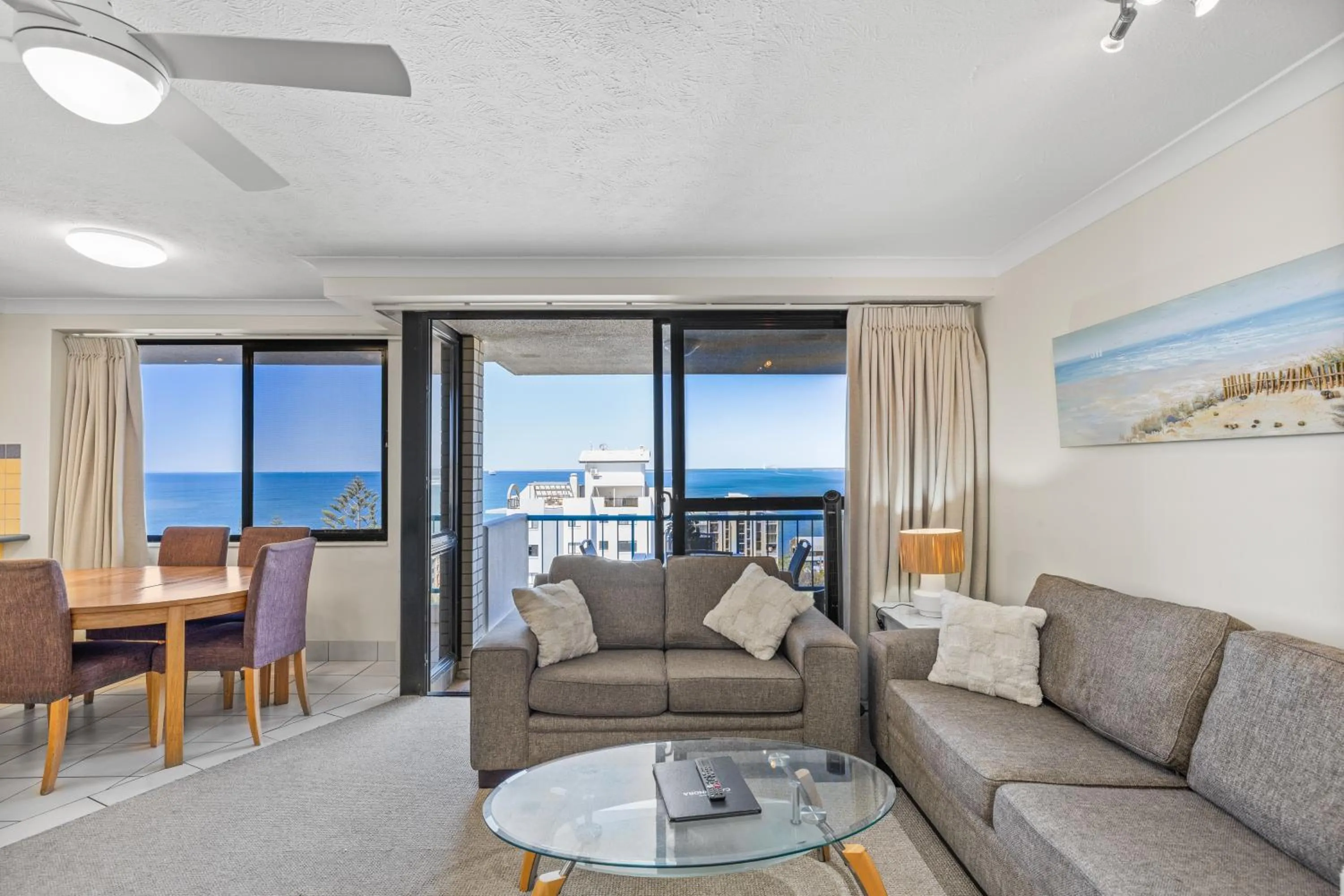 Living room in Burgess @ Kings Beach Apartments