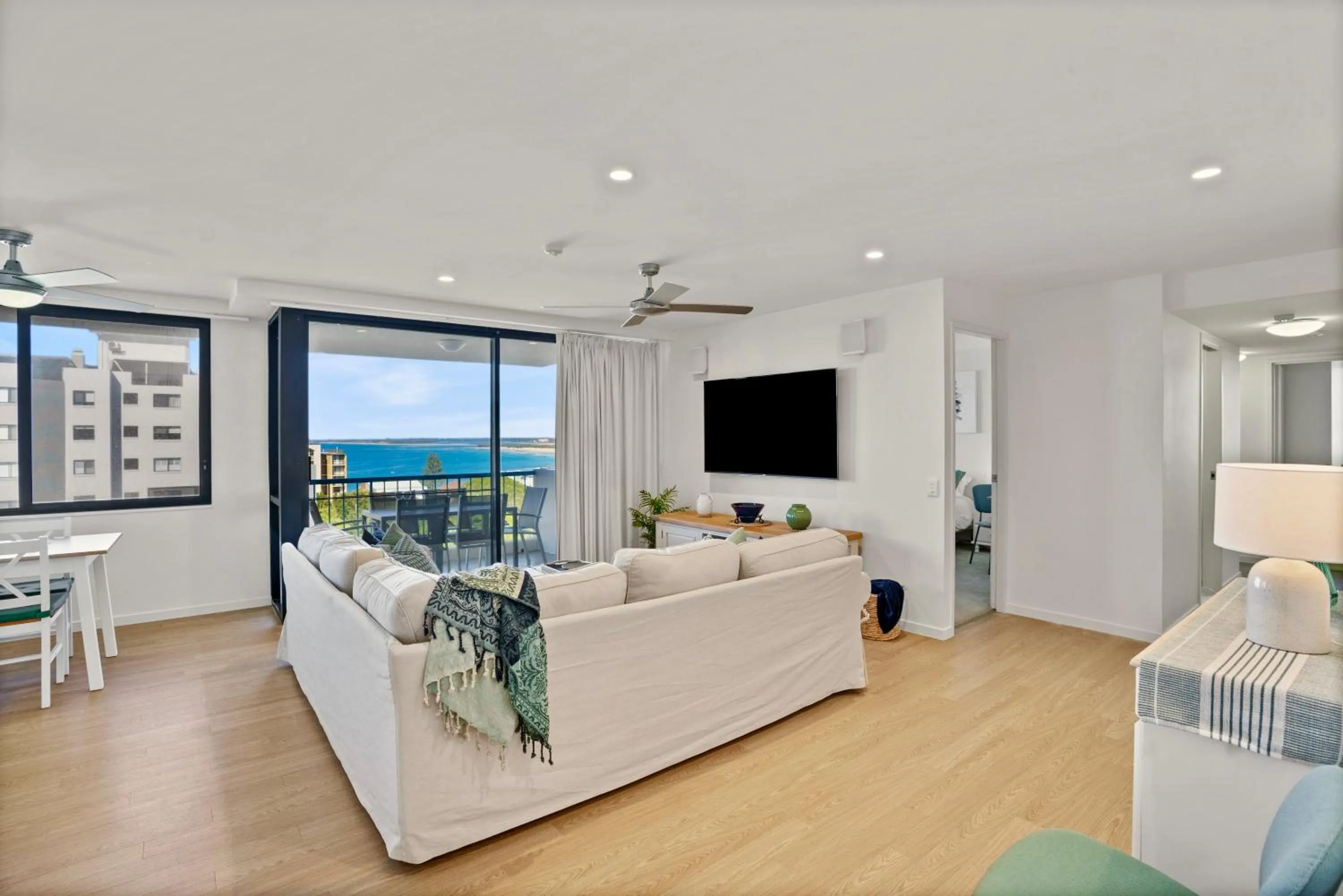 Living room in Burgess @ Kings Beach Apartments