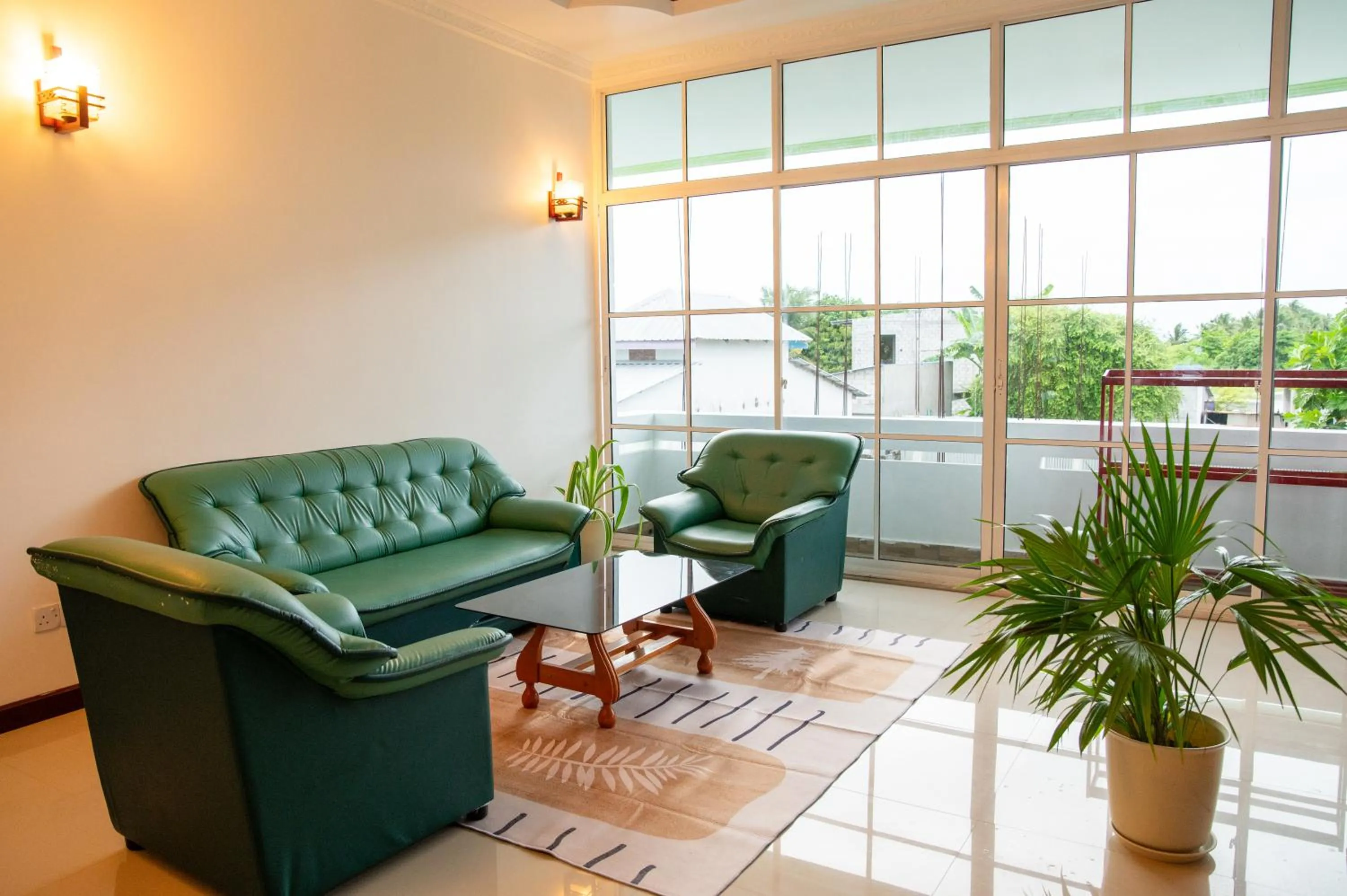 Seating area in Biosphere Inn