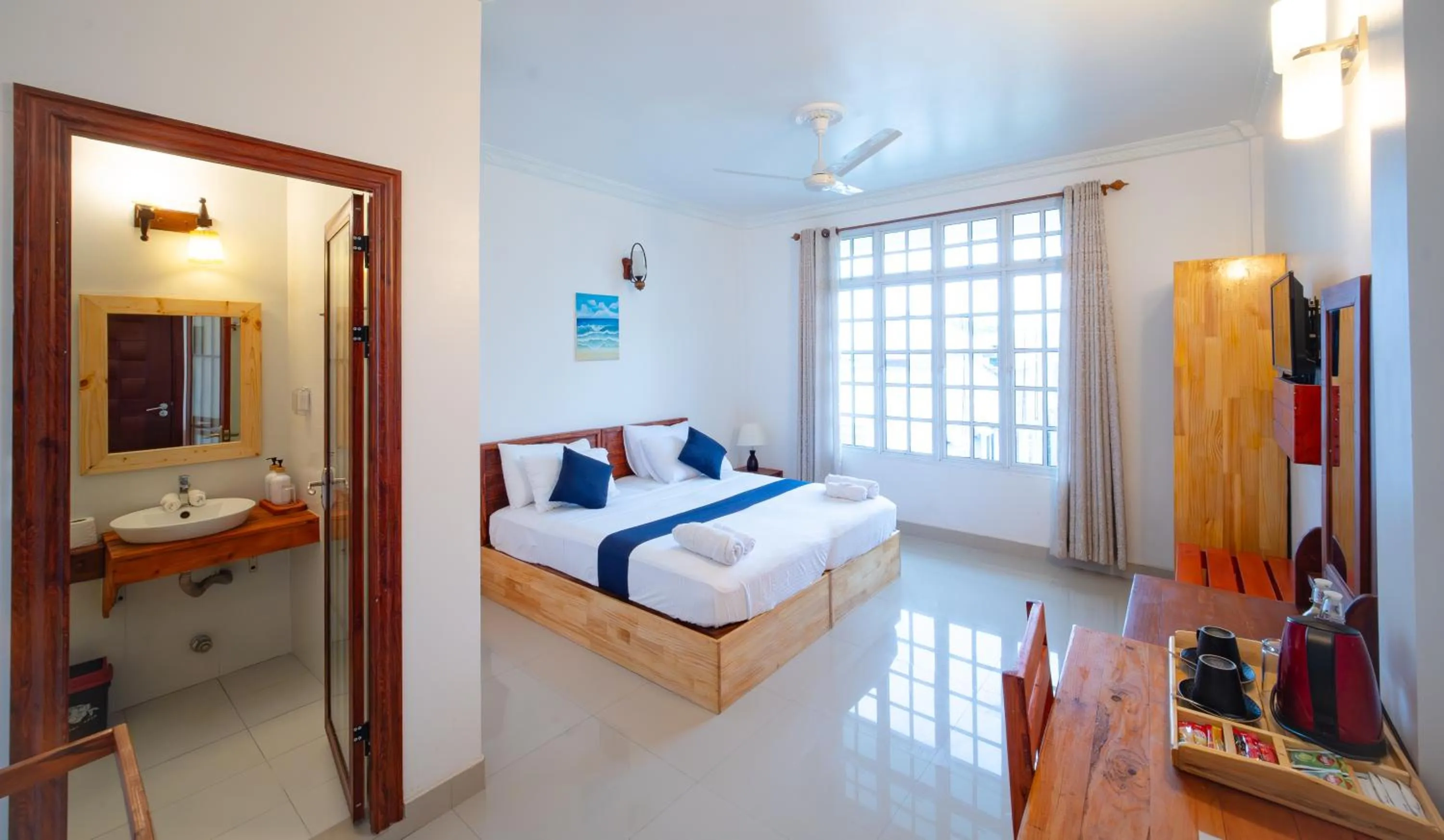 Bed in Biosphere Inn