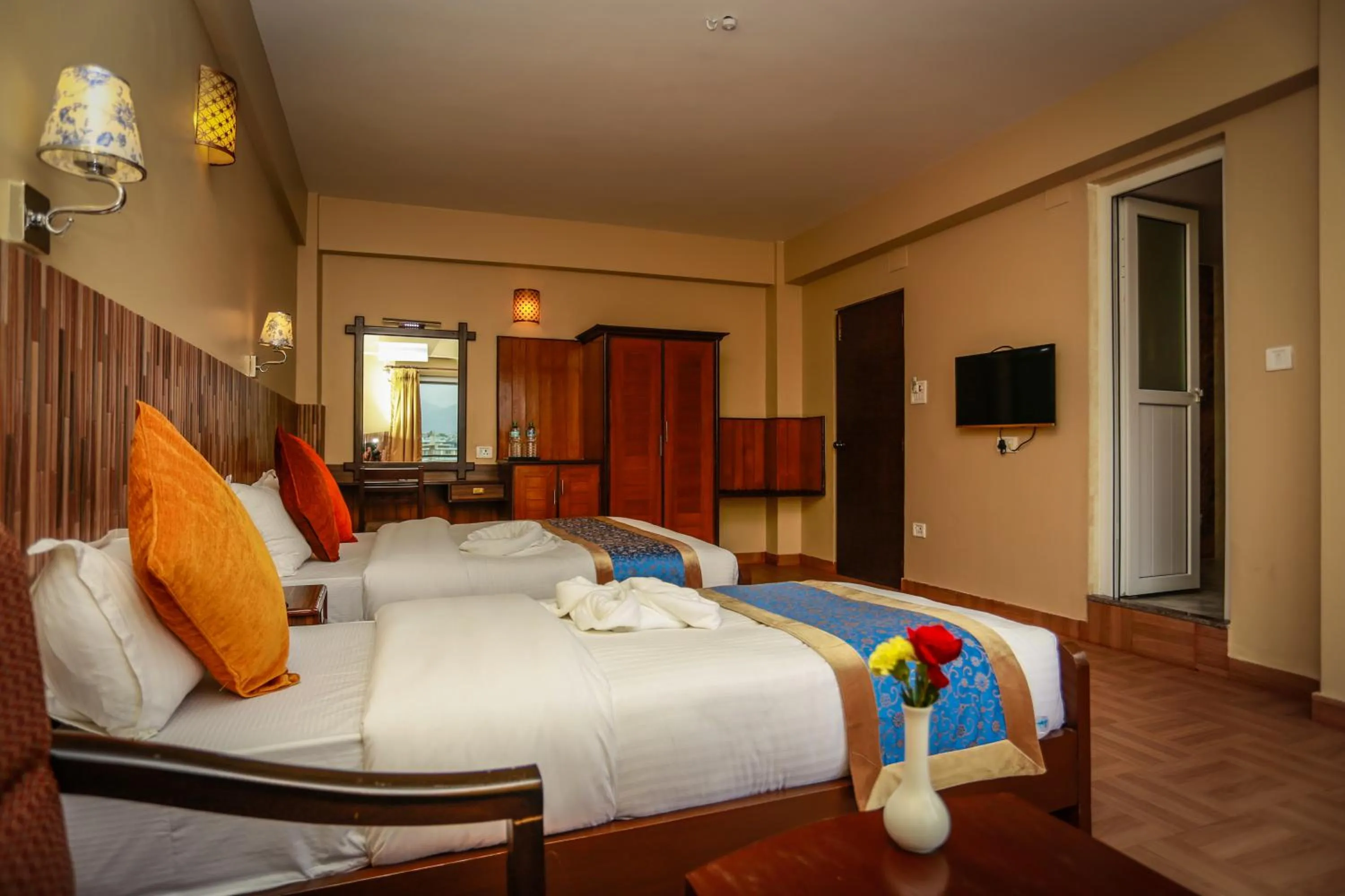 Bedroom, Bed in Pokhara Choice Inn