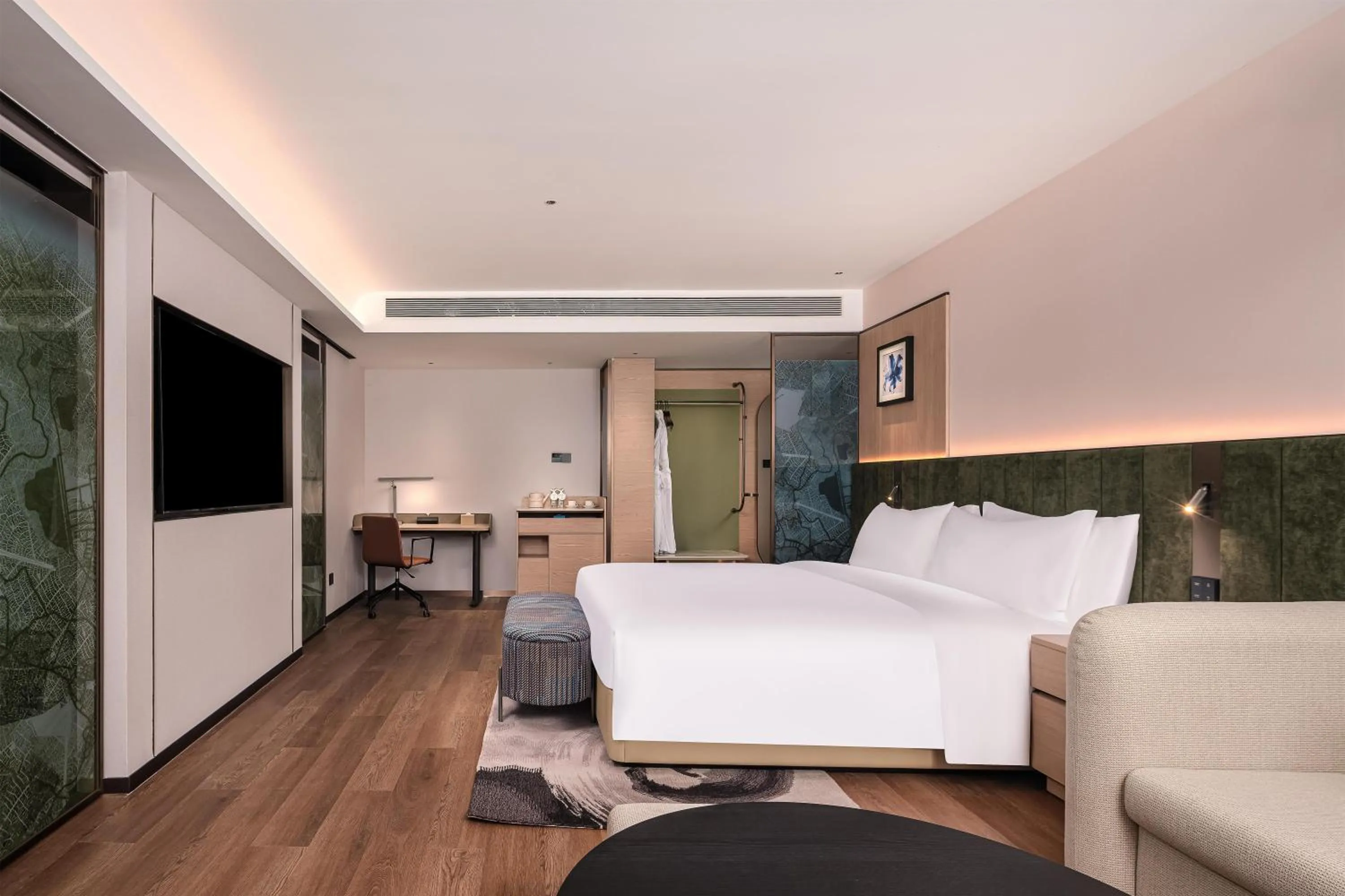 Bed in Hilton Garden Inn Zhoushan Mount Putuo