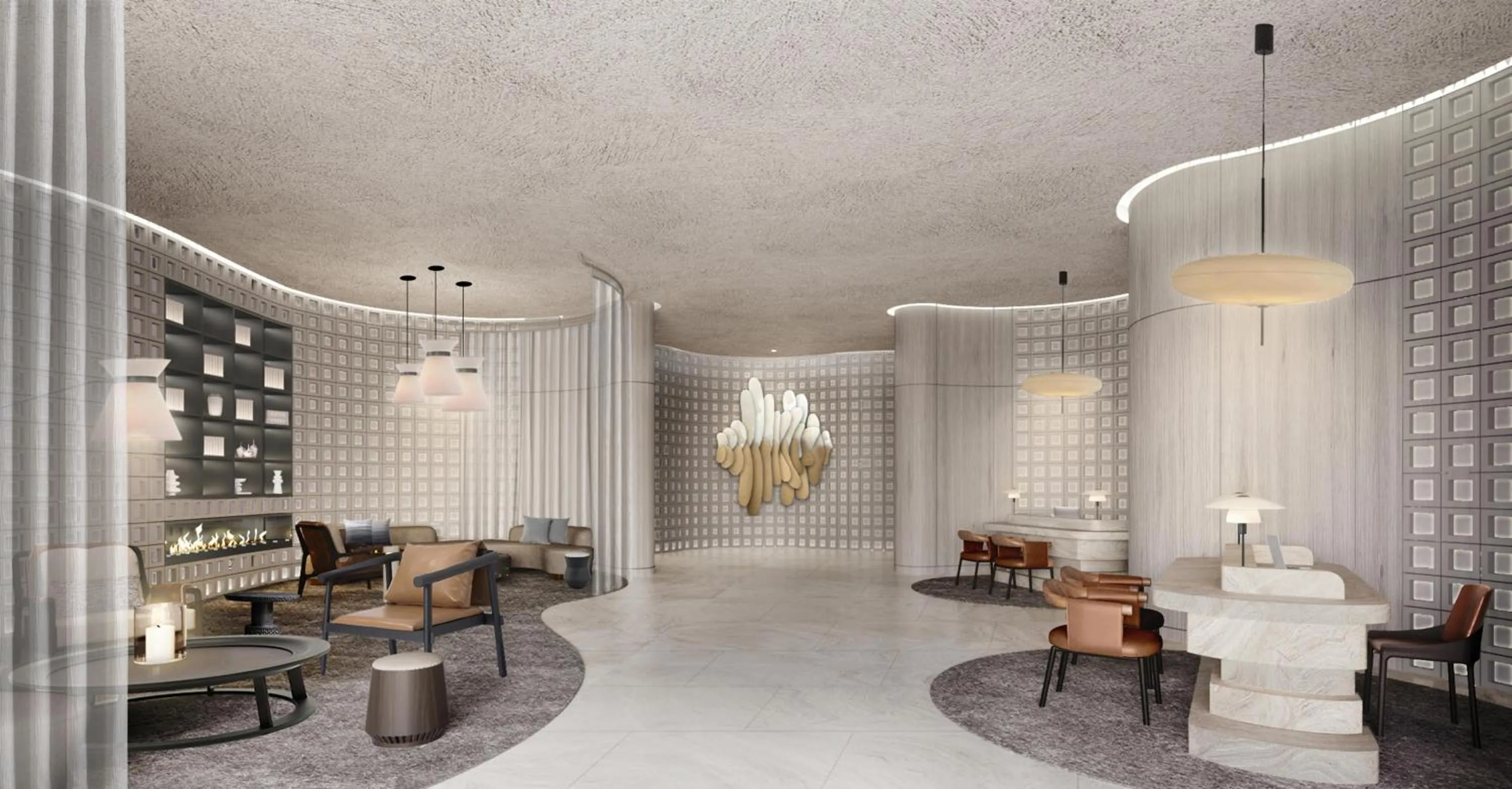 Lobby or reception in The Reserve Hotel Luoyang, Curio Collection By Hilton