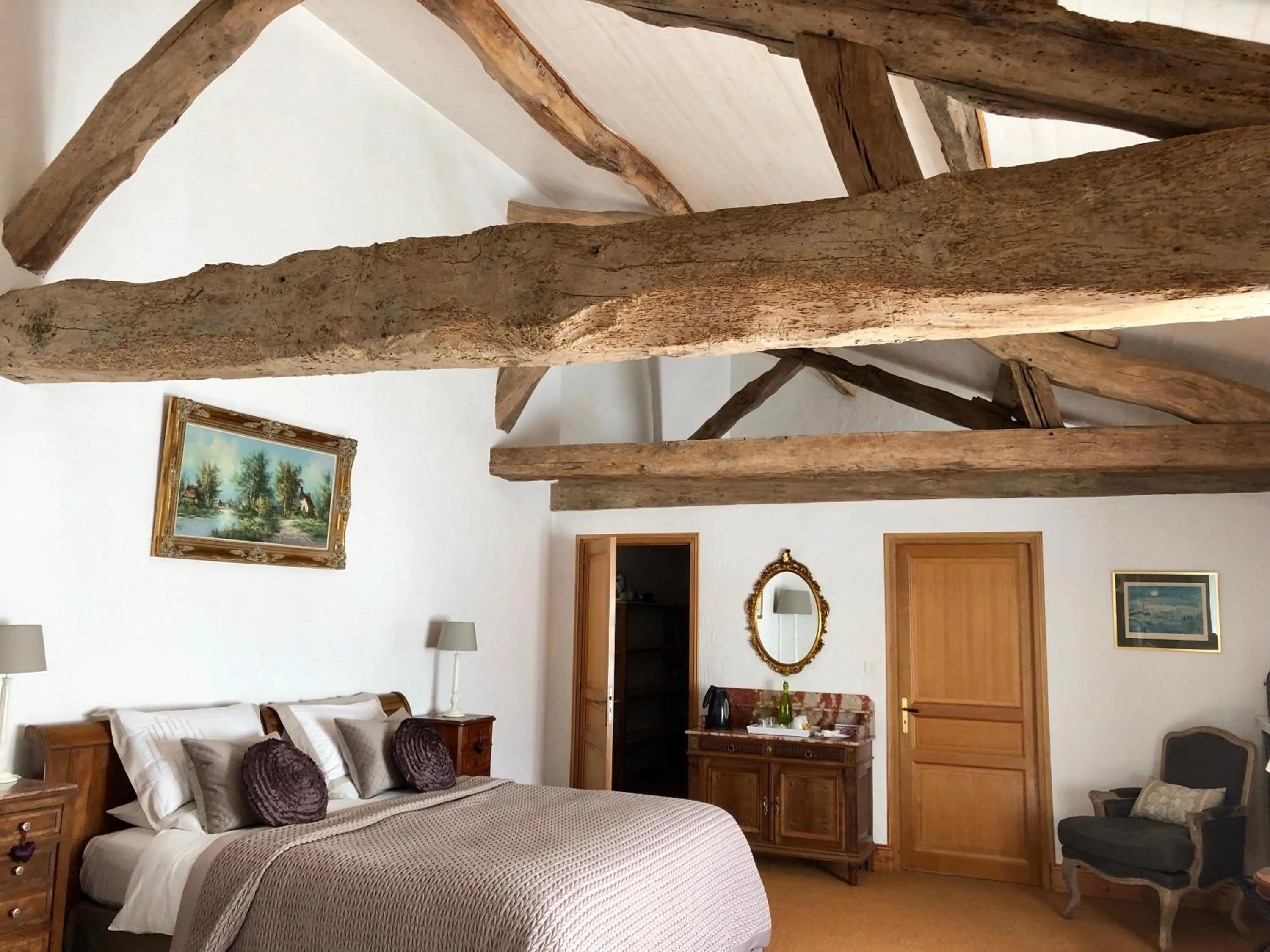 Bed in Le Farat Bed & Breakfast