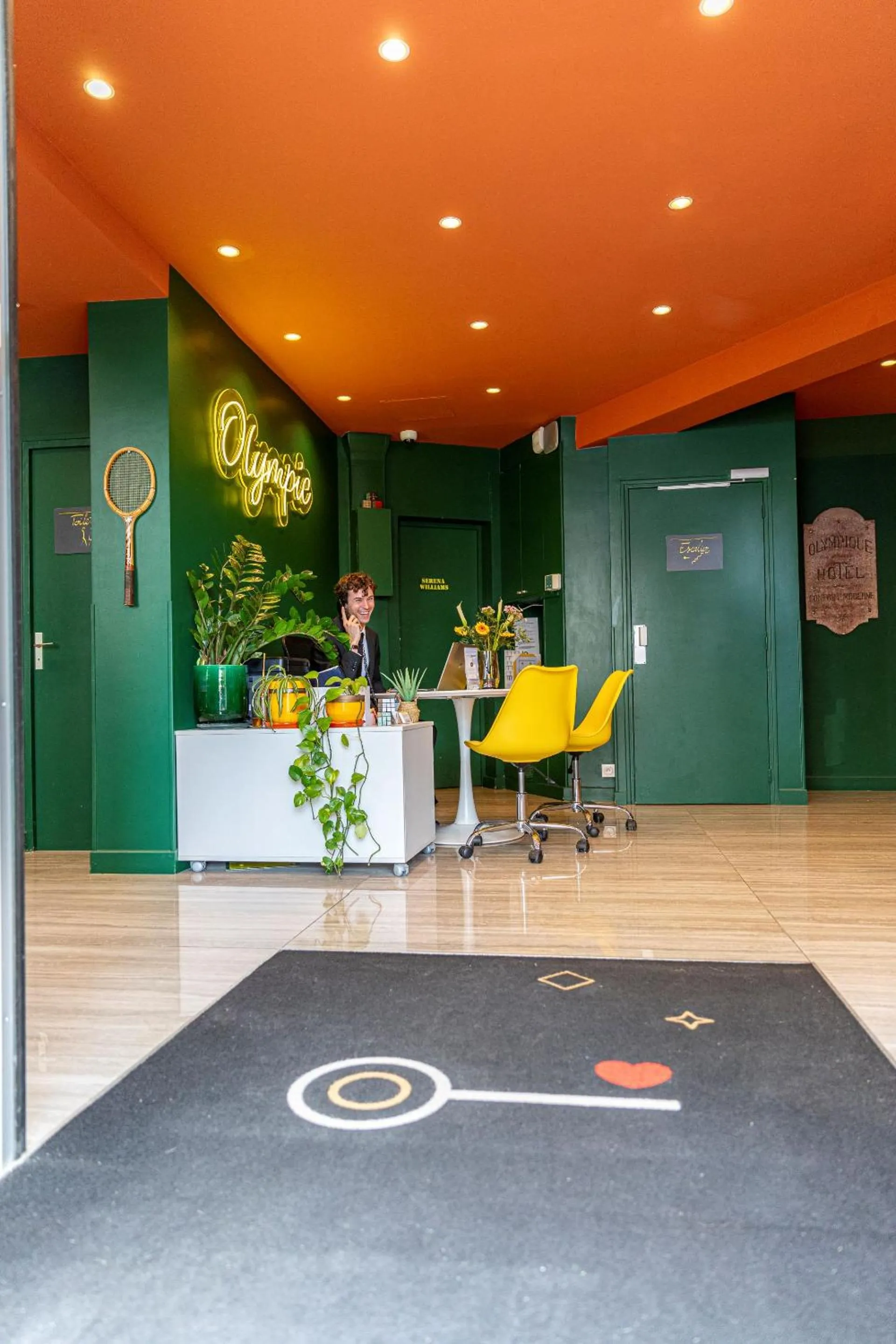 Lobby or reception in Hotel Olympic Paris Boulogne by Patrick Hayat