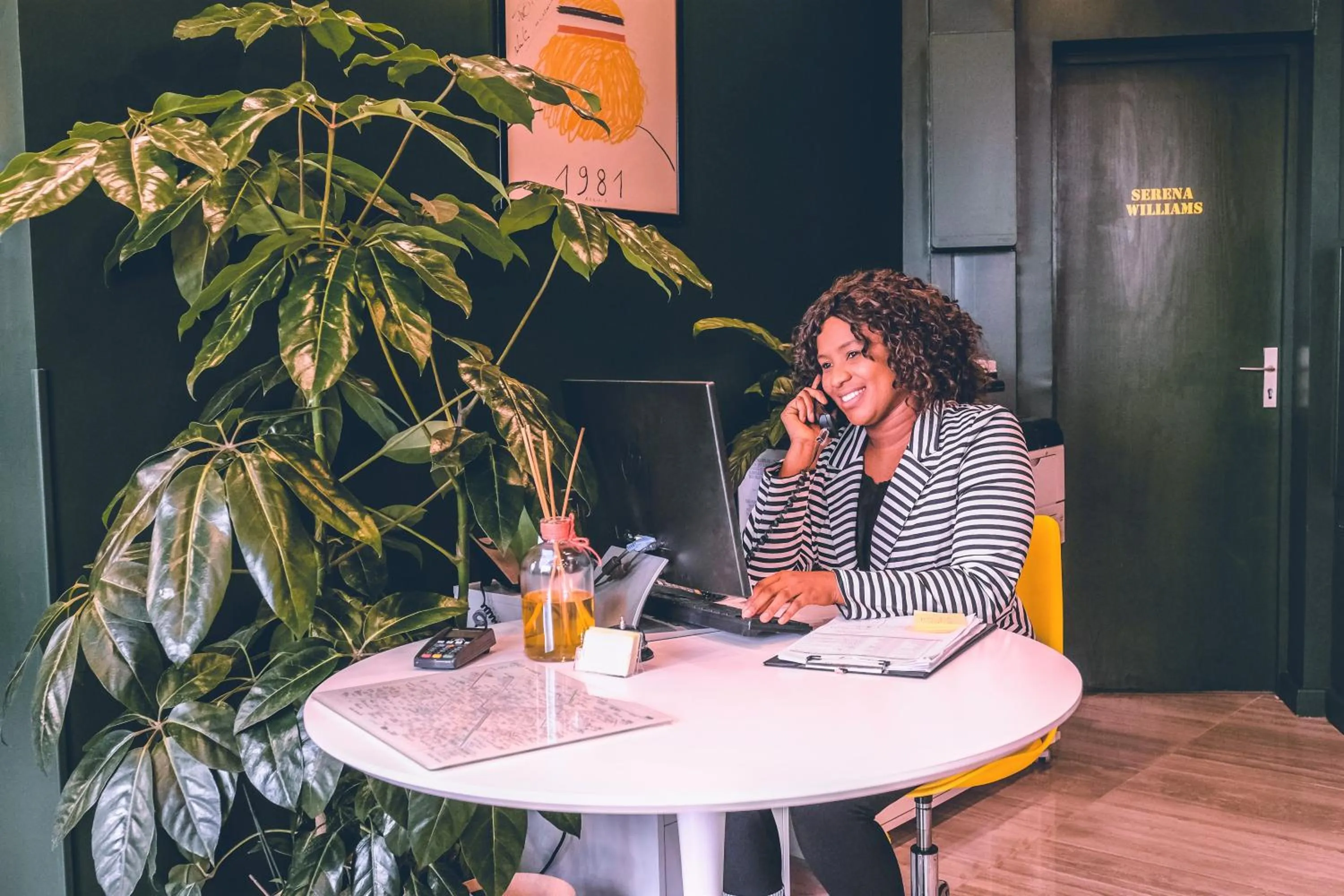 Lobby or reception in Hotel Olympic Paris Boulogne by Patrick Hayat