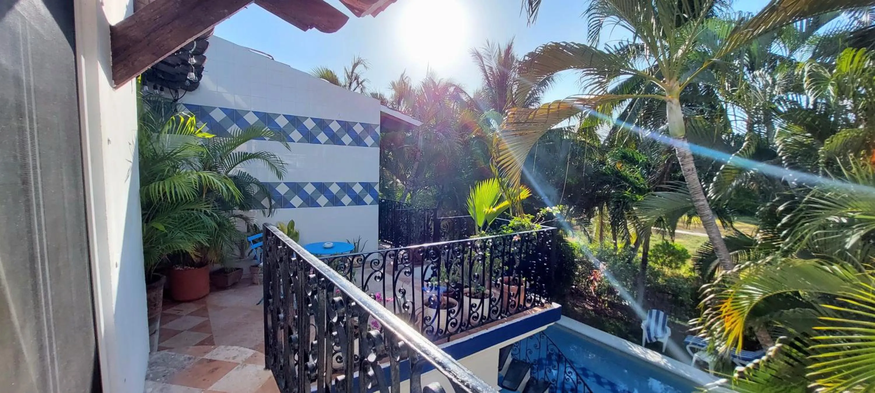 Balcony/Terrace in La Villa du Golf à Cancun Hotel Boutique