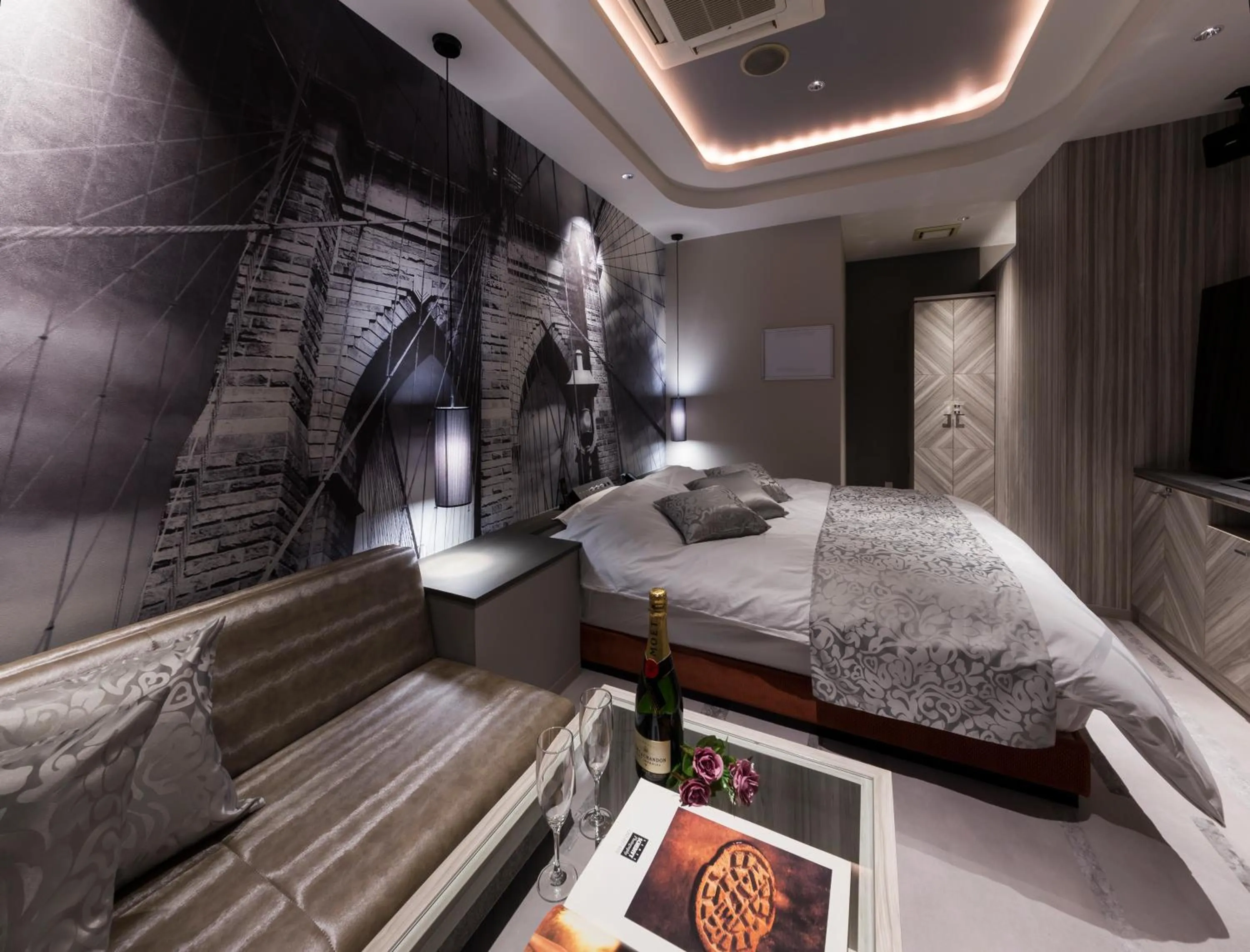 Photo of the whole room, Bed in HOTEL FINE - INTO THE PREMlUM -