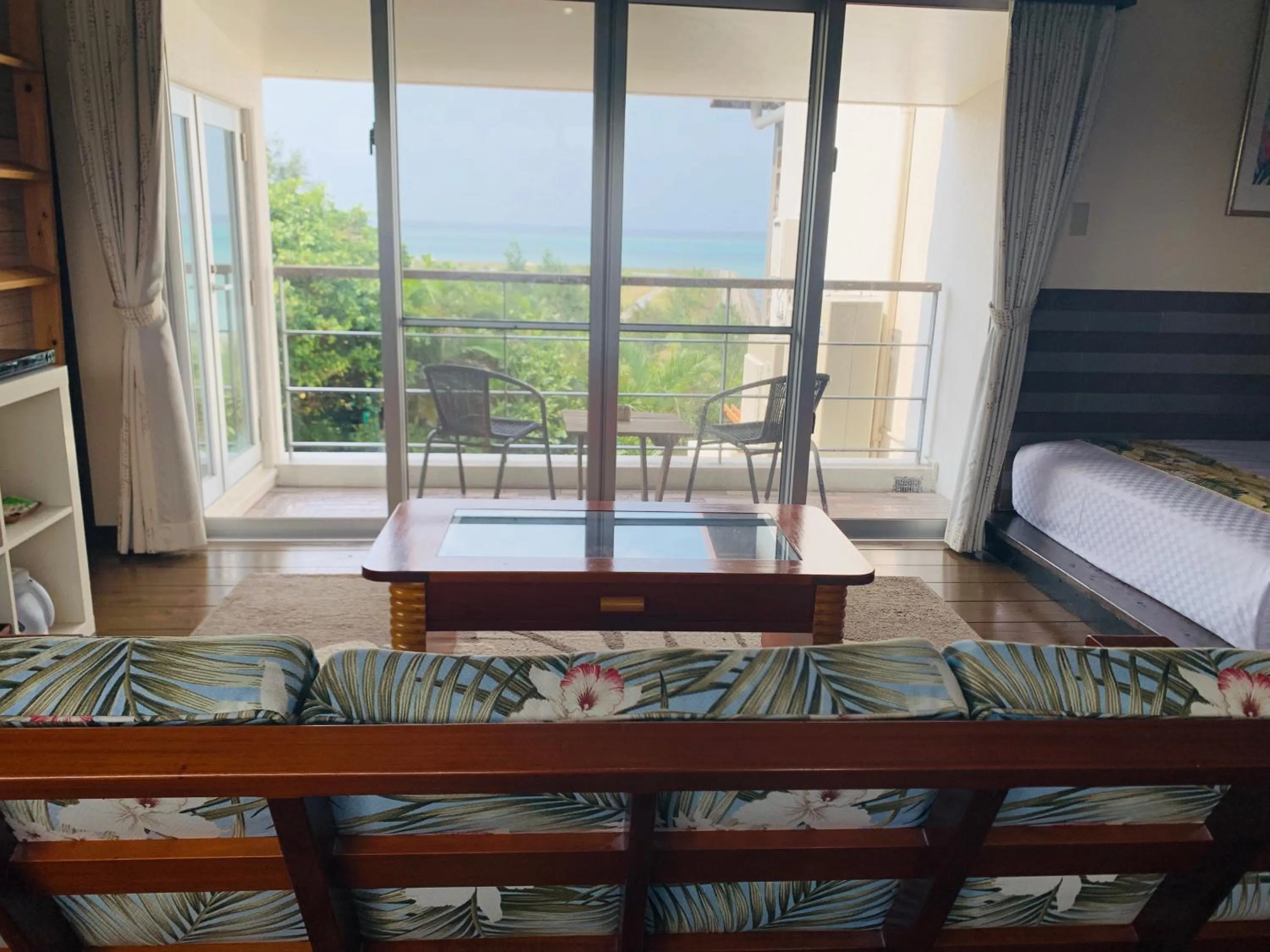 View (from property/room), Bed in Ma-Blue Garden House