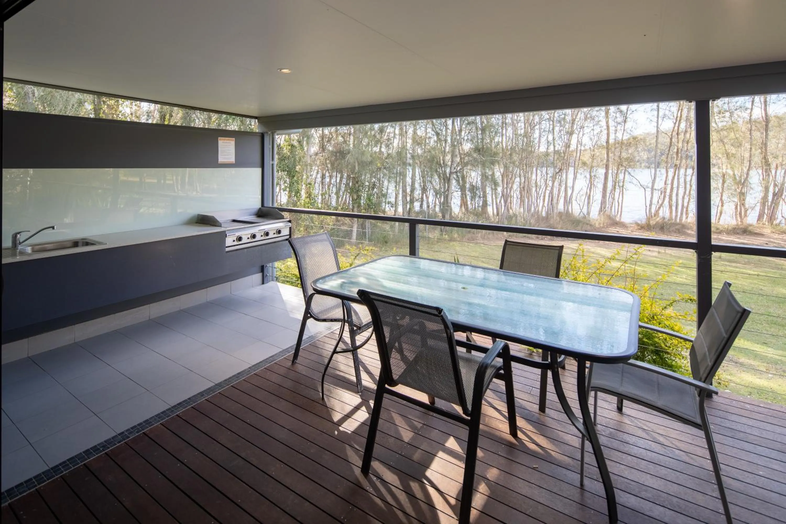 Patio in Ingenia Holidays Lake Conjola