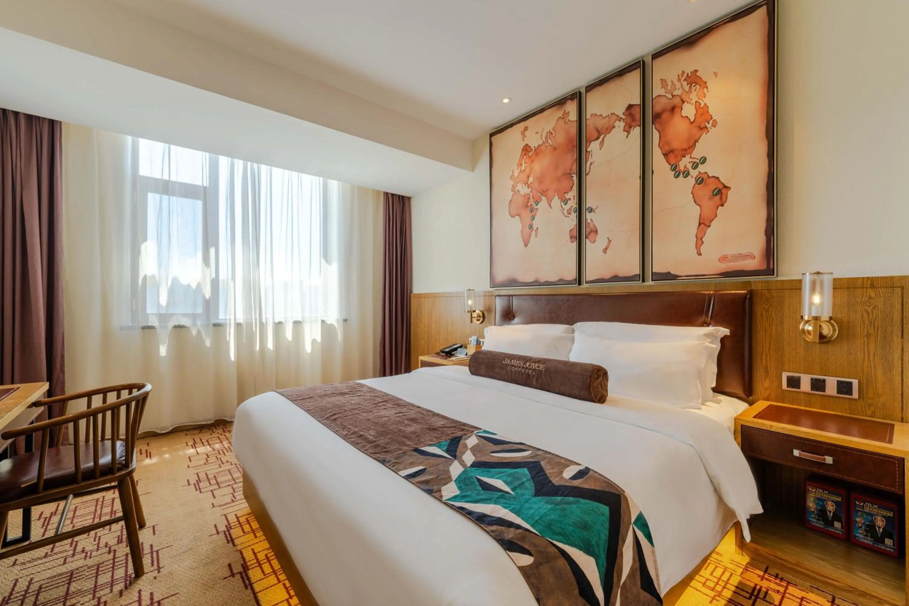 Bed in James Joyce Coffetel Beijing Yizhuang Development Zone Yicheng Times Square