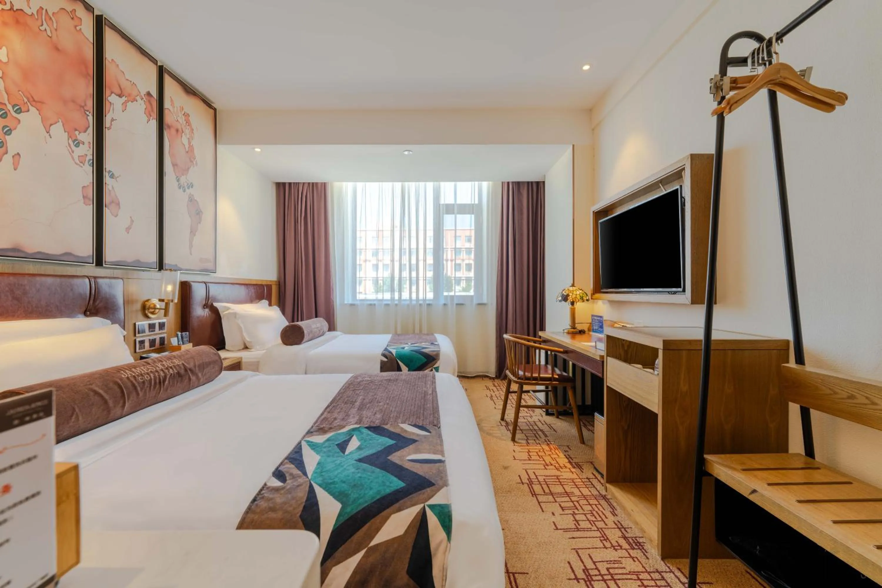 Bed in James Joyce Coffetel Beijing Yizhuang Development Zone Yicheng Times Square