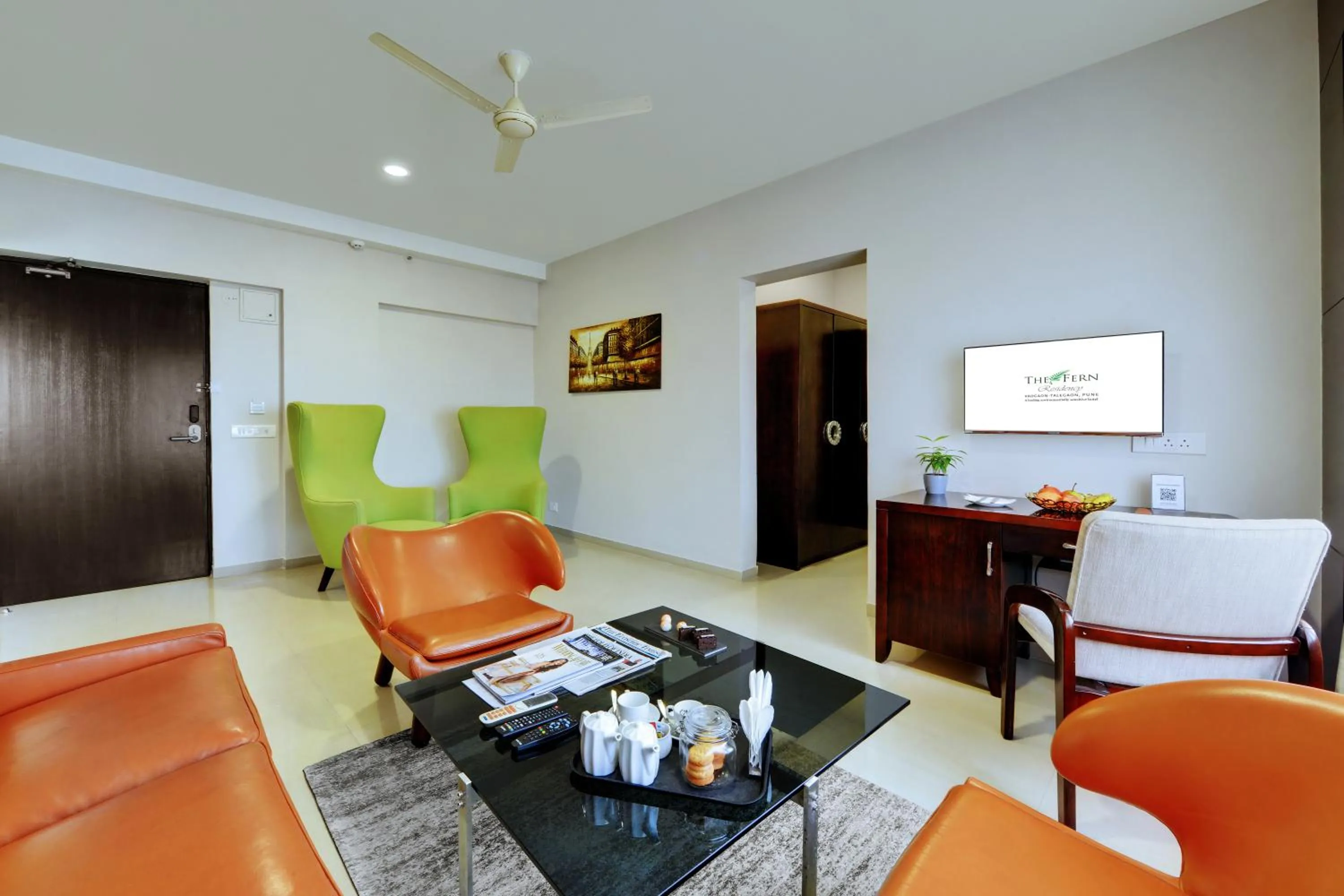 Living room in The Fern Residency, Vadgaon - Talegaon, Pune