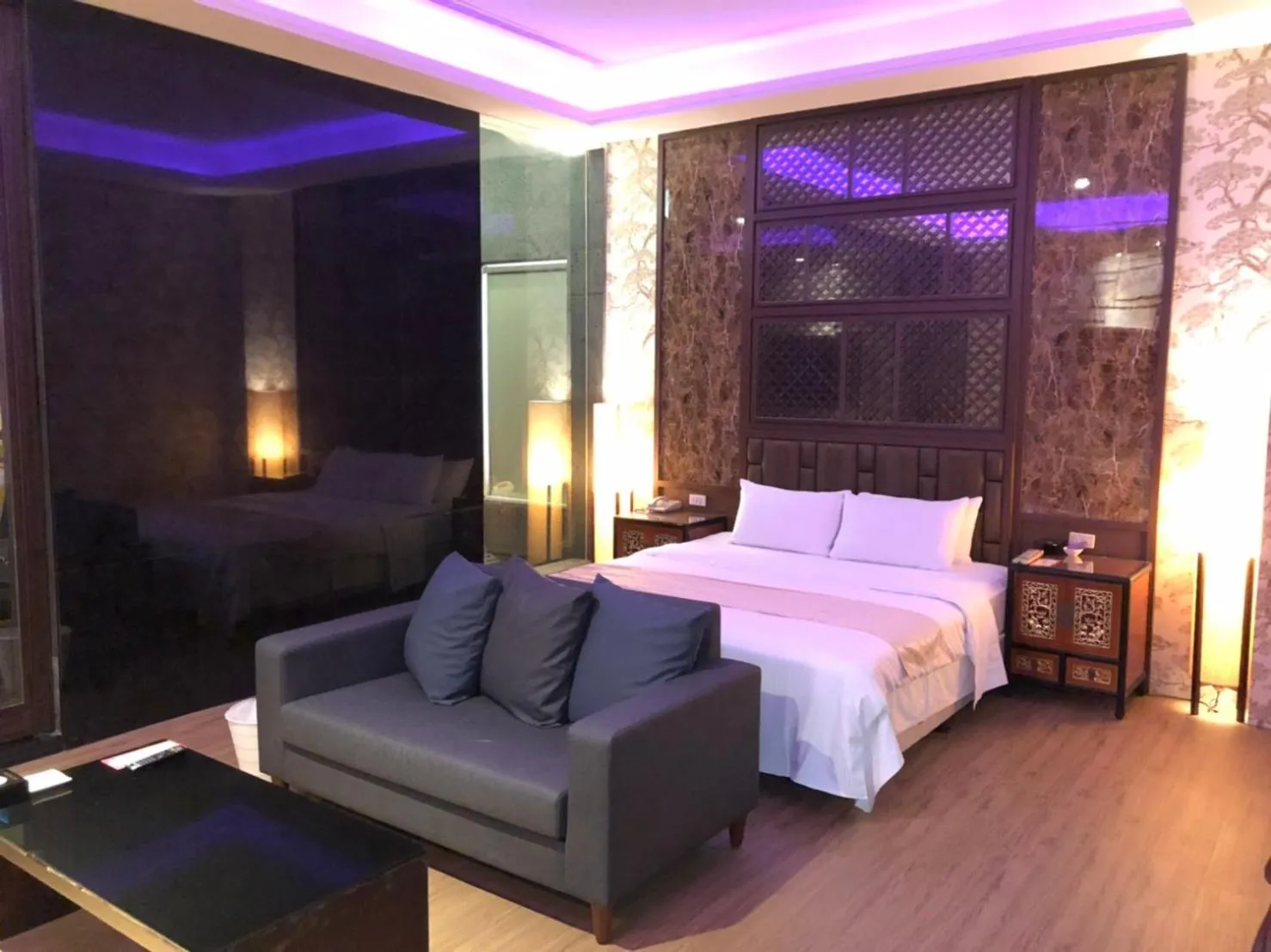 Bed in Idee SPA Motel