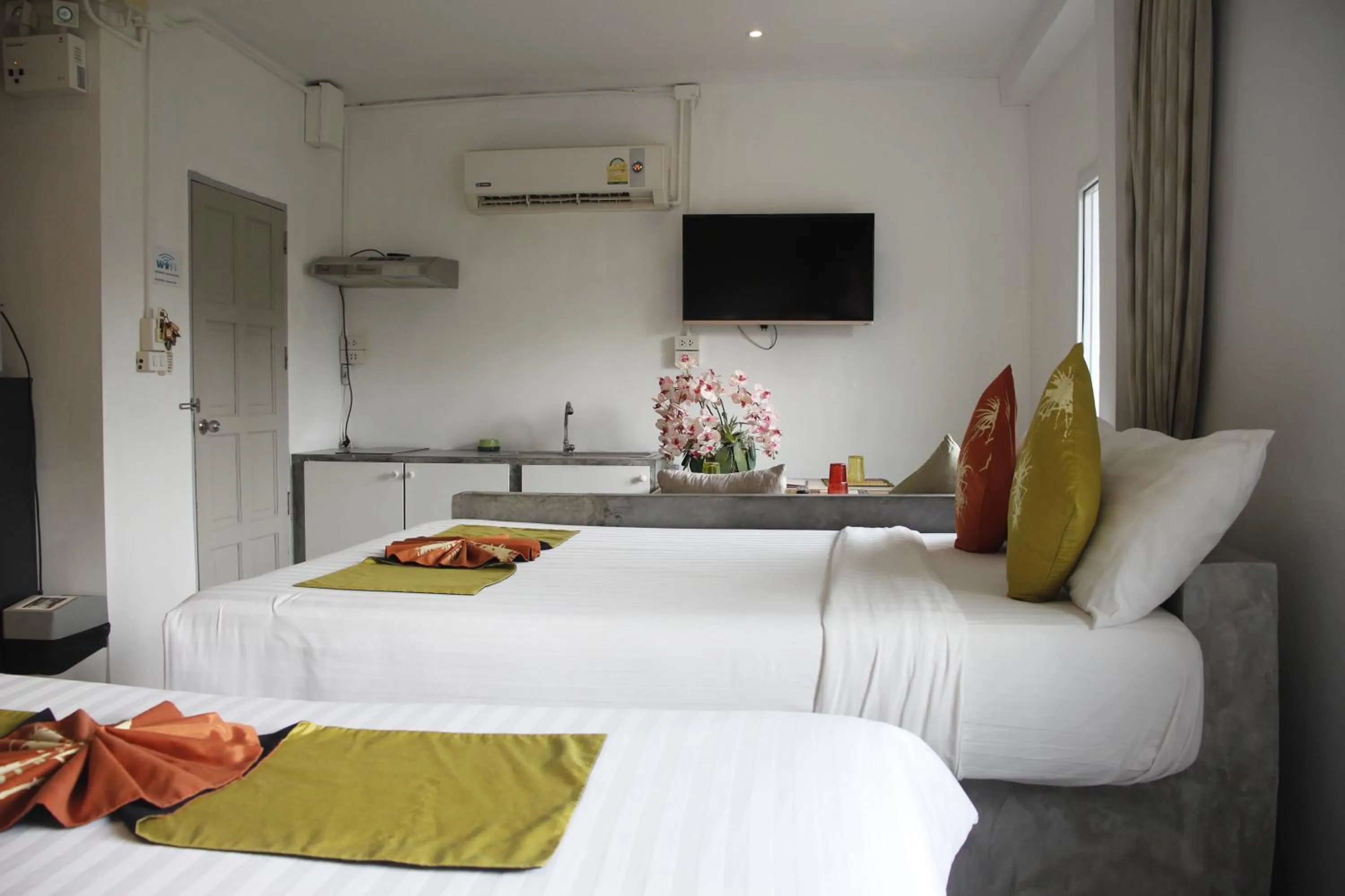 Bed in Samui Beach Residence Hotel