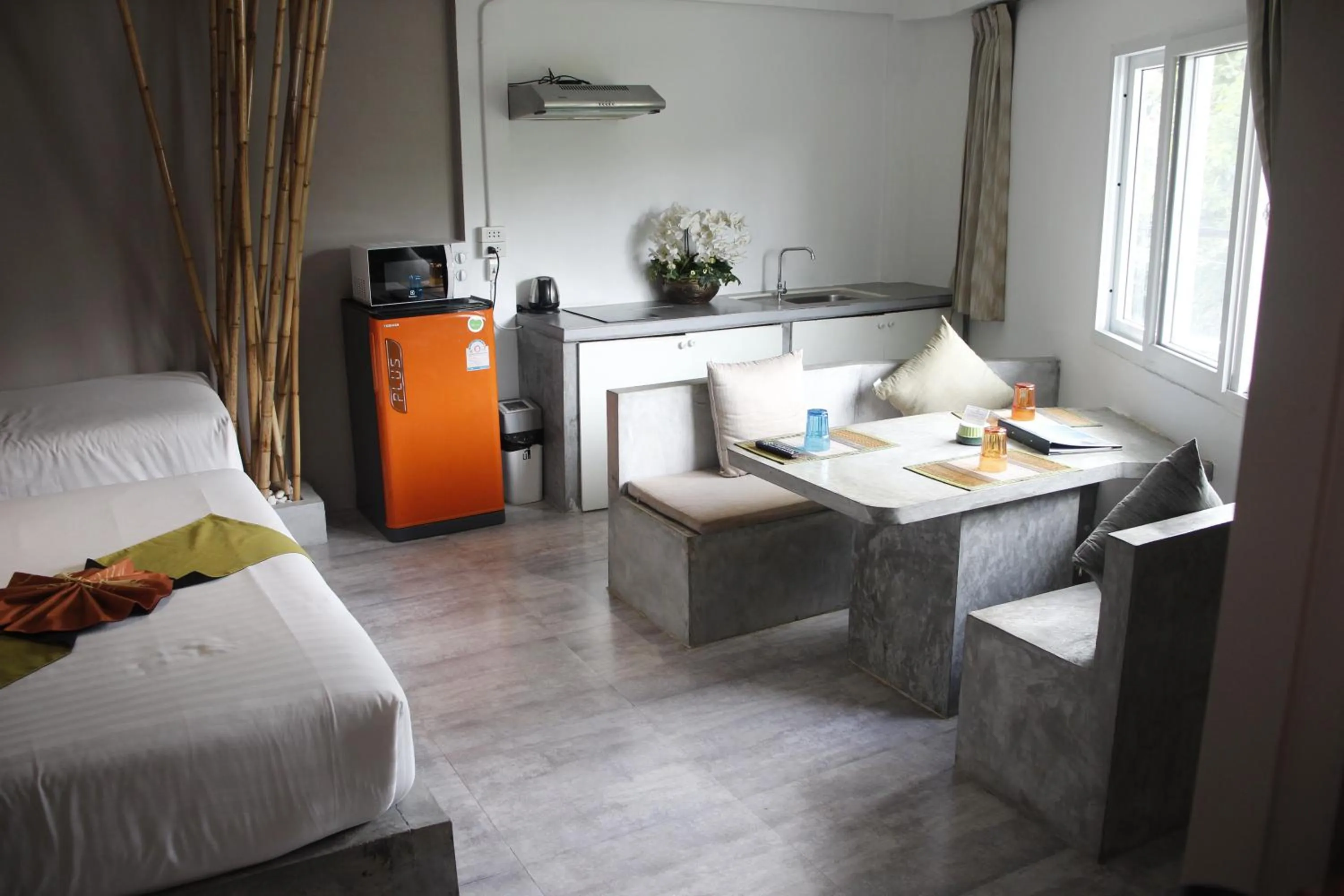 Photo of the whole room, Bed in Samui Beach Residence Hotel