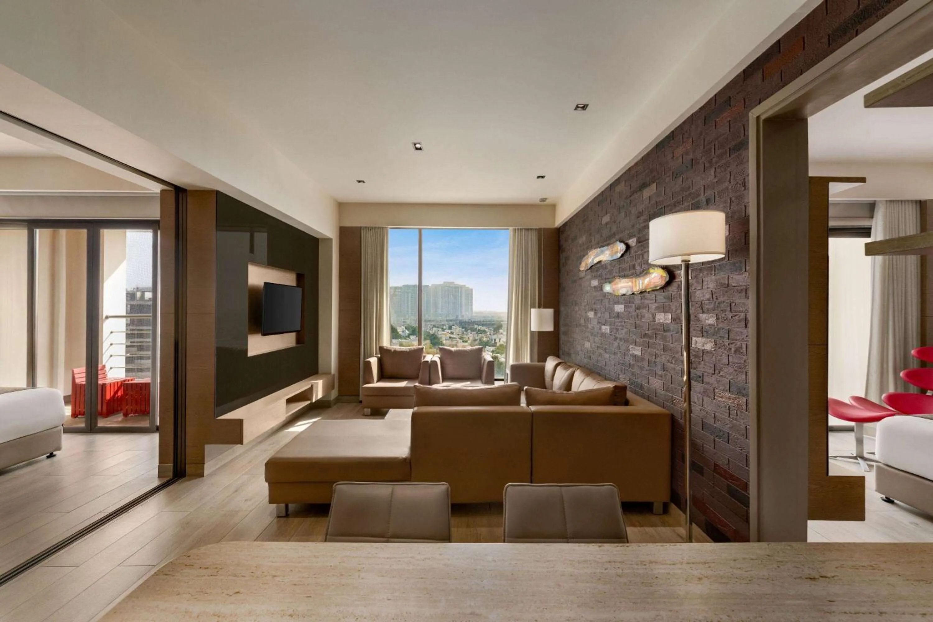 Bed in Wyndham Ahmedabad Shela