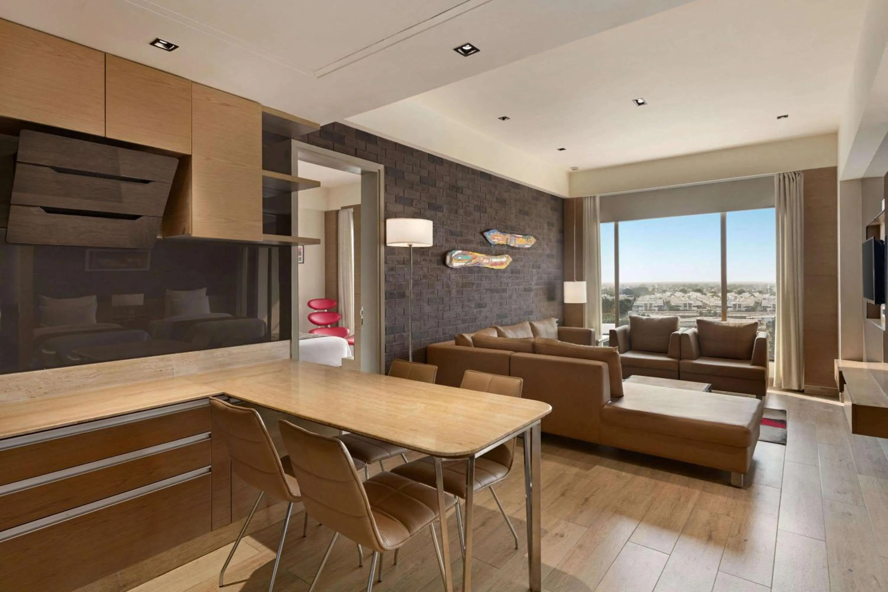 Living room in Wyndham Ahmedabad Shela