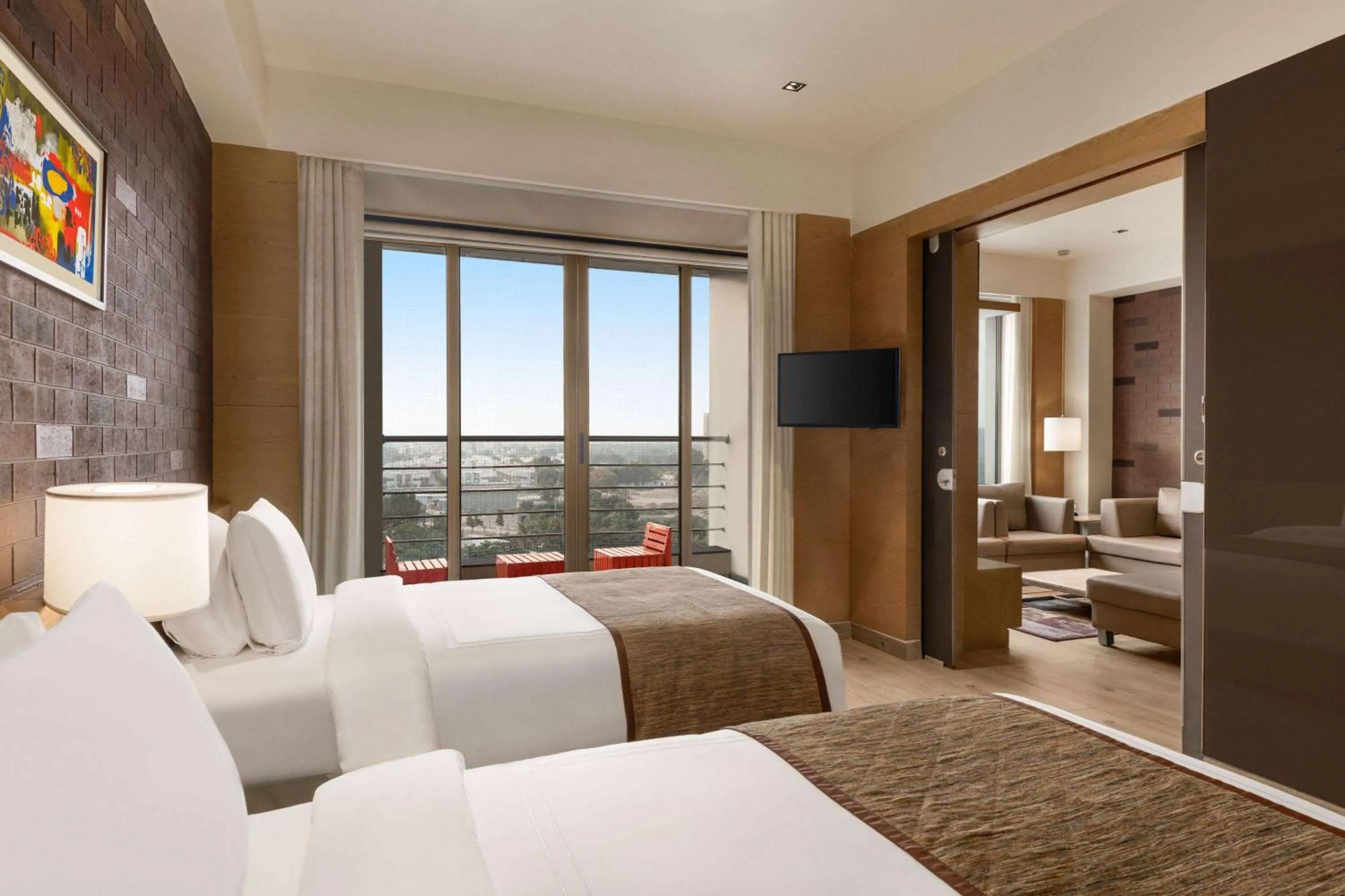 Photo of the whole room, Bed in Wyndham Ahmedabad Shela