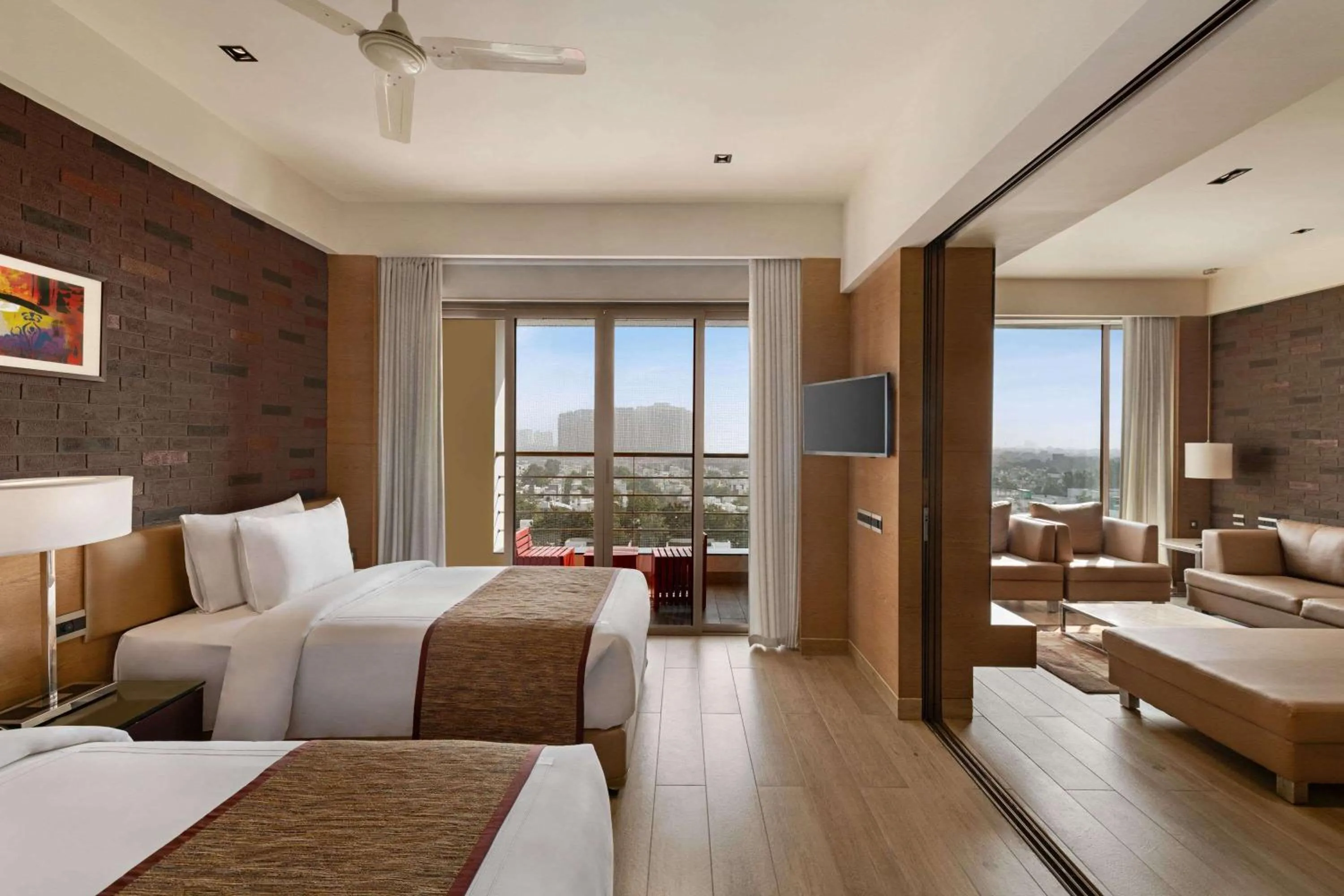 Photo of the whole room, Bed in Wyndham Ahmedabad Shela