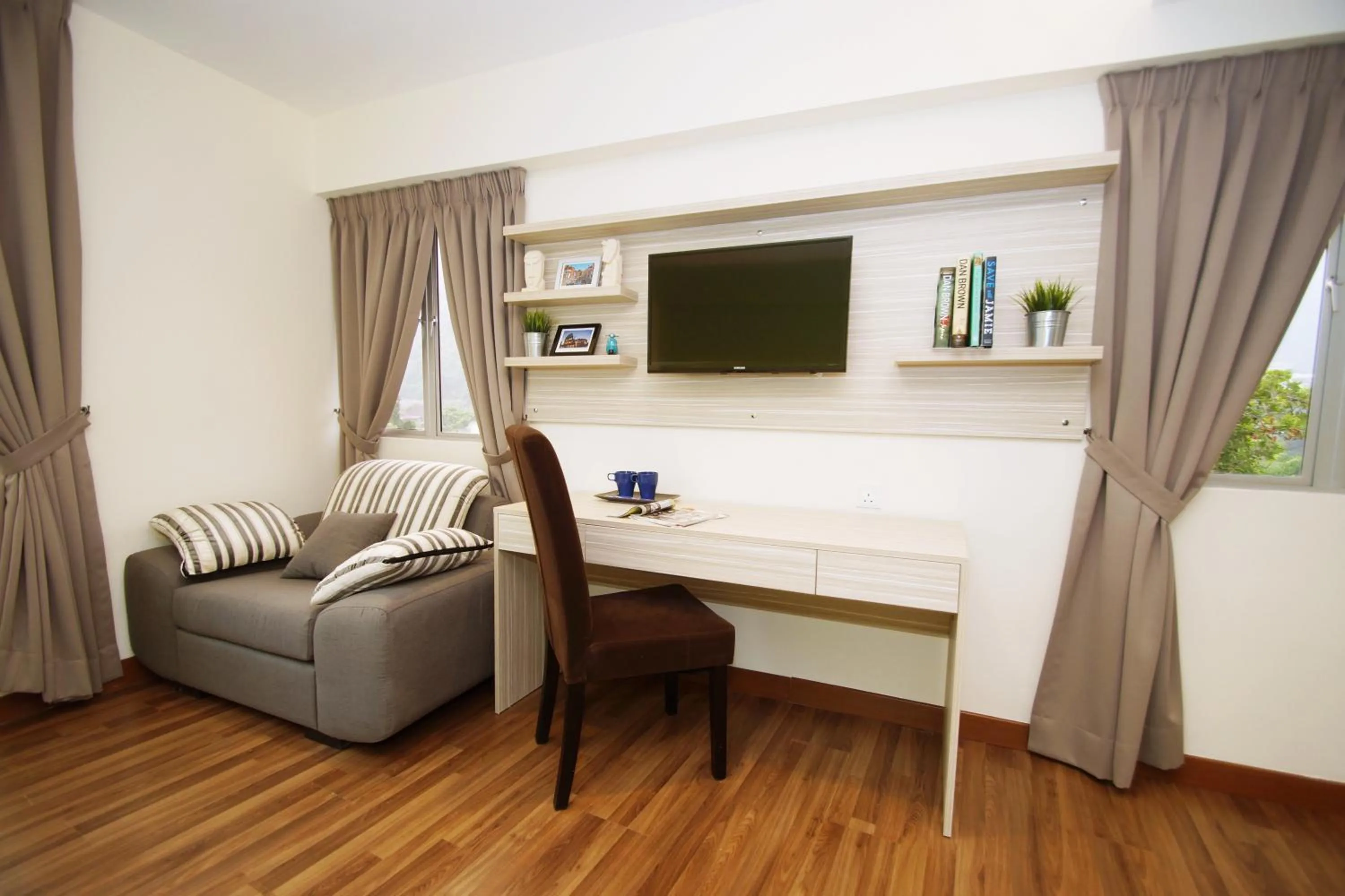 Seating area in Good Luck Inn