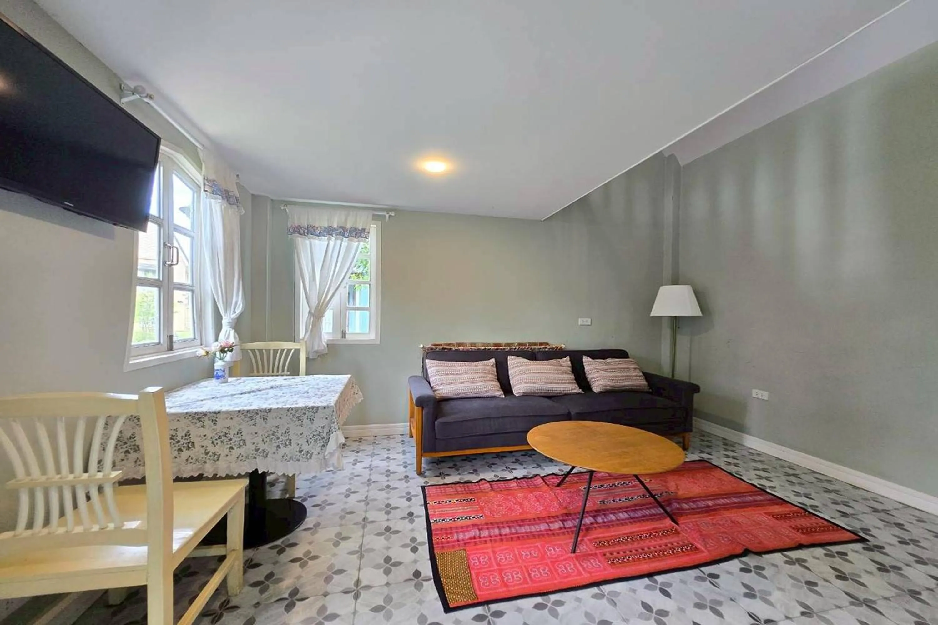 Bed in Doi Tung View Resort