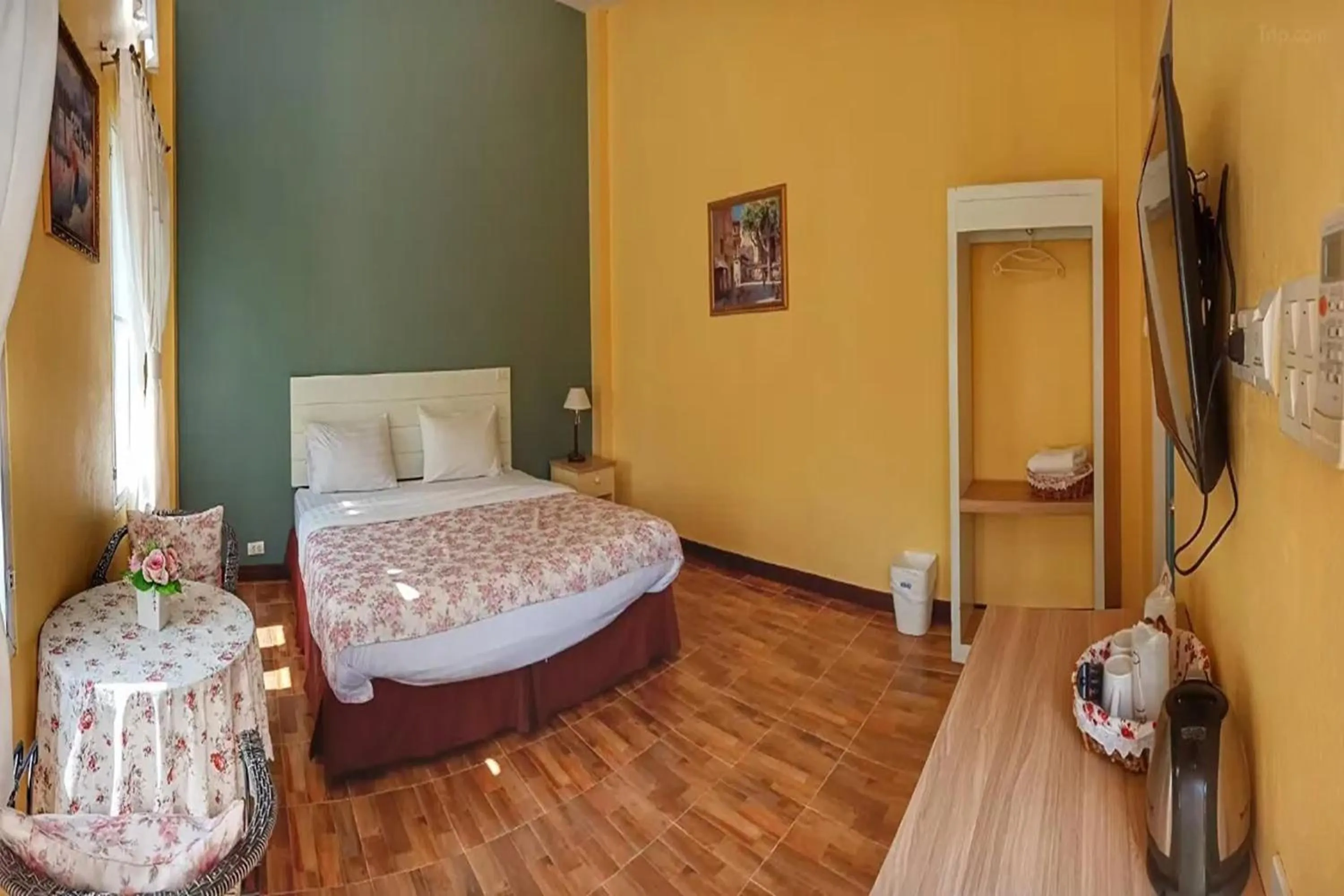 Bed in Doi Tung View Resort