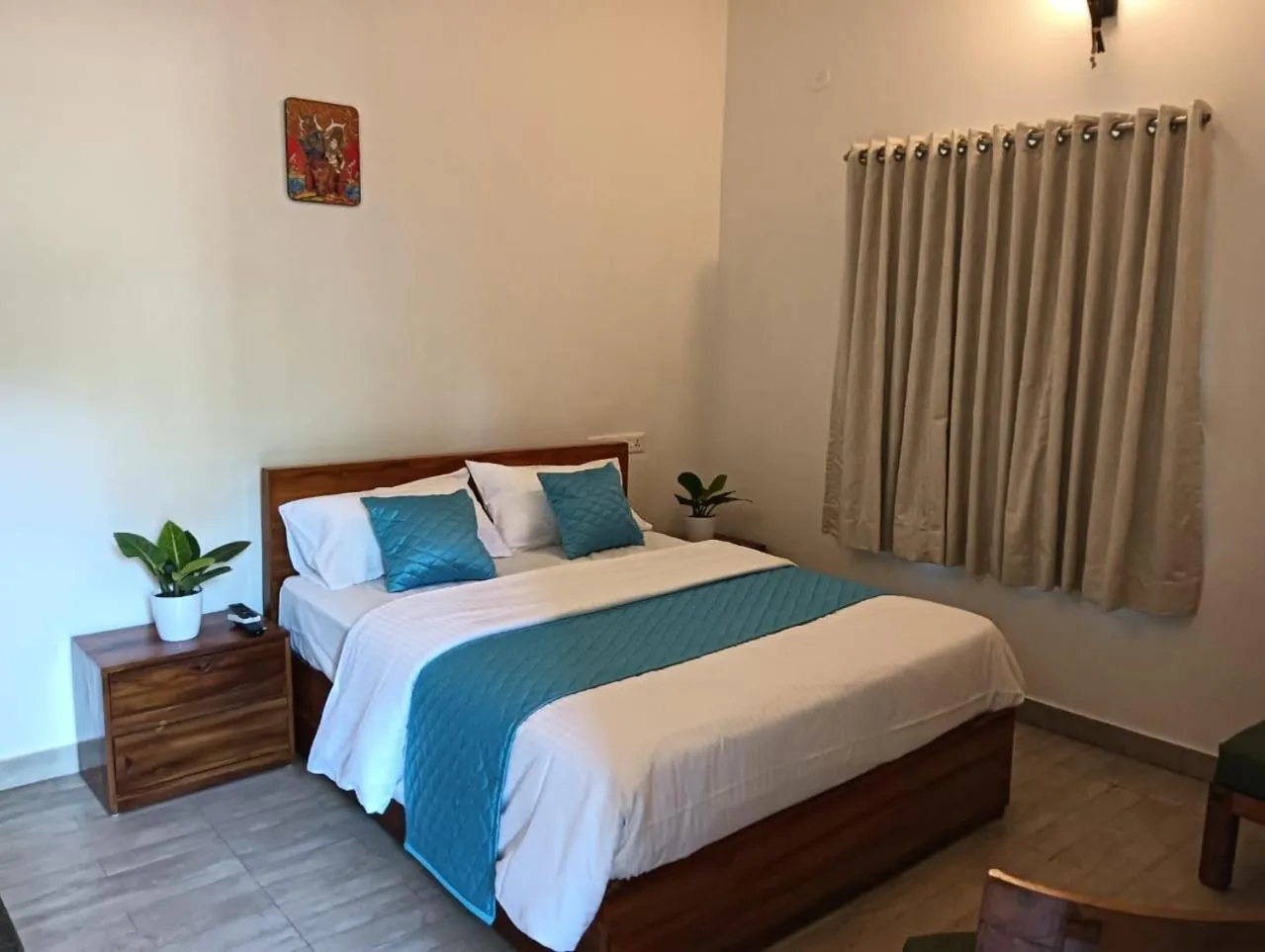 Bedroom, Bed in Om Villa