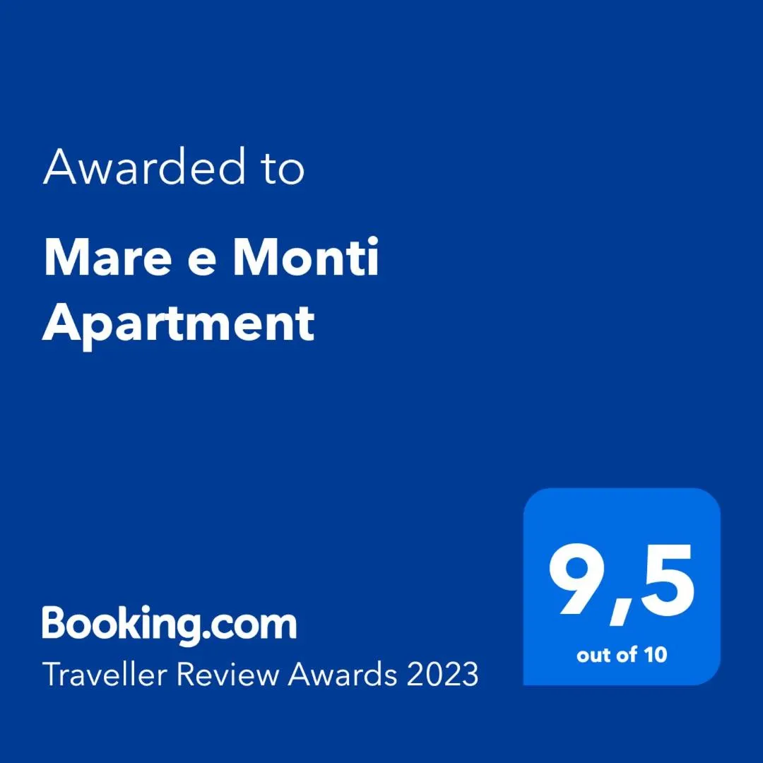 Certificate/Award in Mare e Monti Apartment