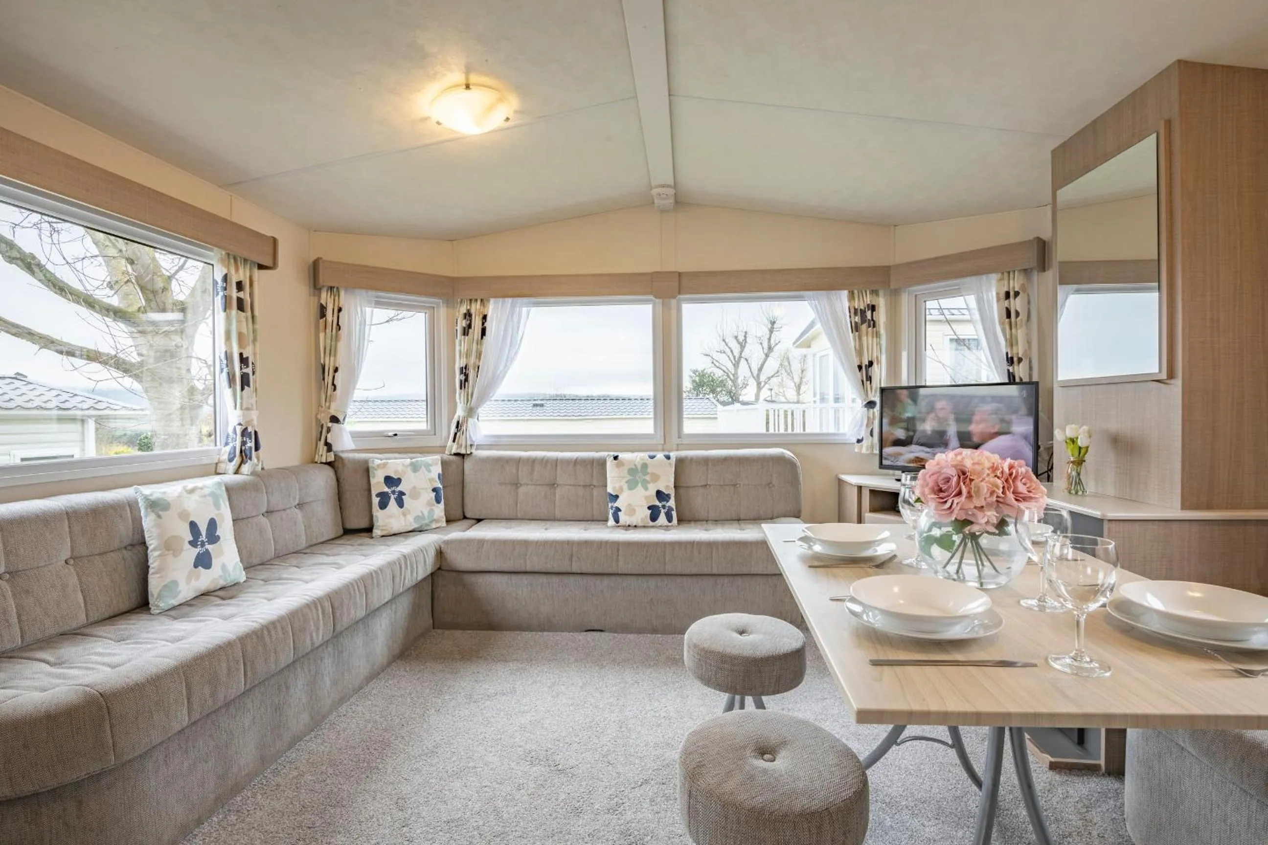 Living room in Tan Rallt Holiday Park & Spa