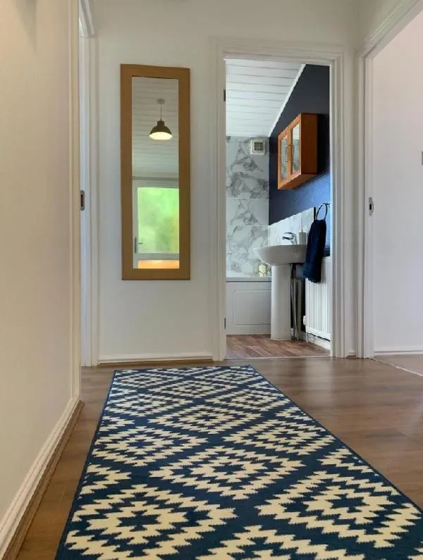 Bathroom, Bed in Tan Rallt Holiday Park & Spa