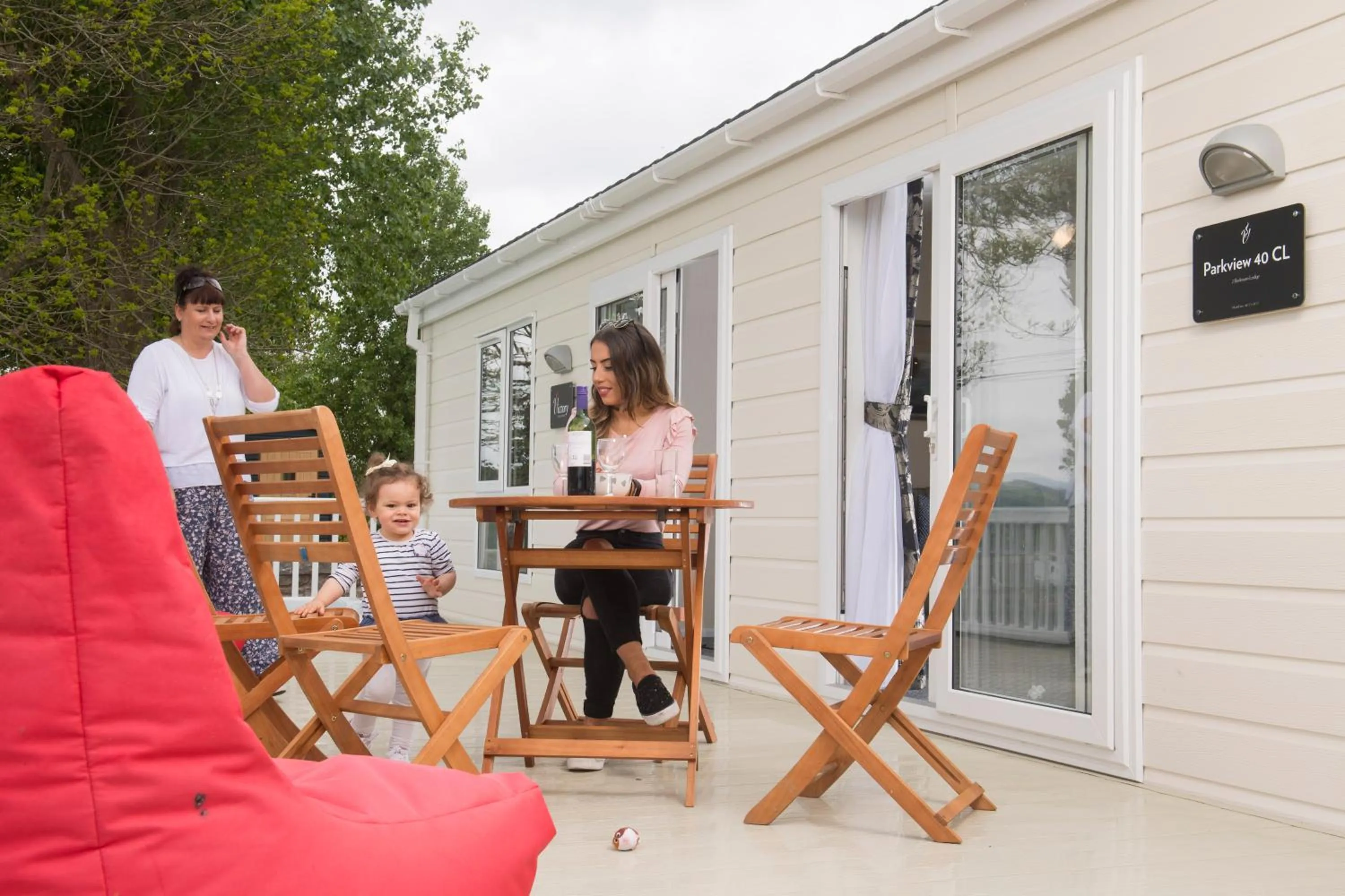 Patio in Tan Rallt Holiday Park & Spa