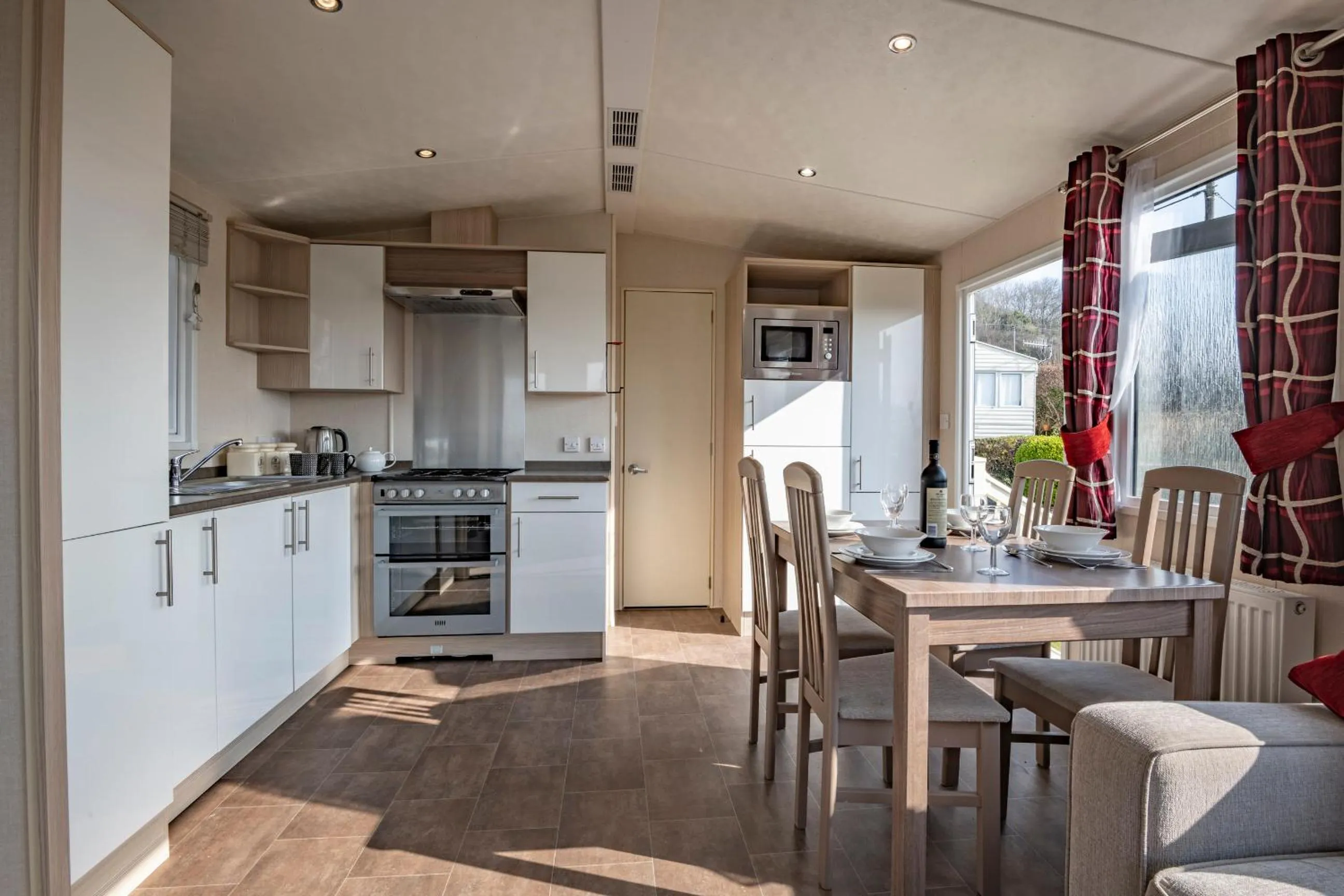 Dining area in Tan Rallt Holiday Park & Spa