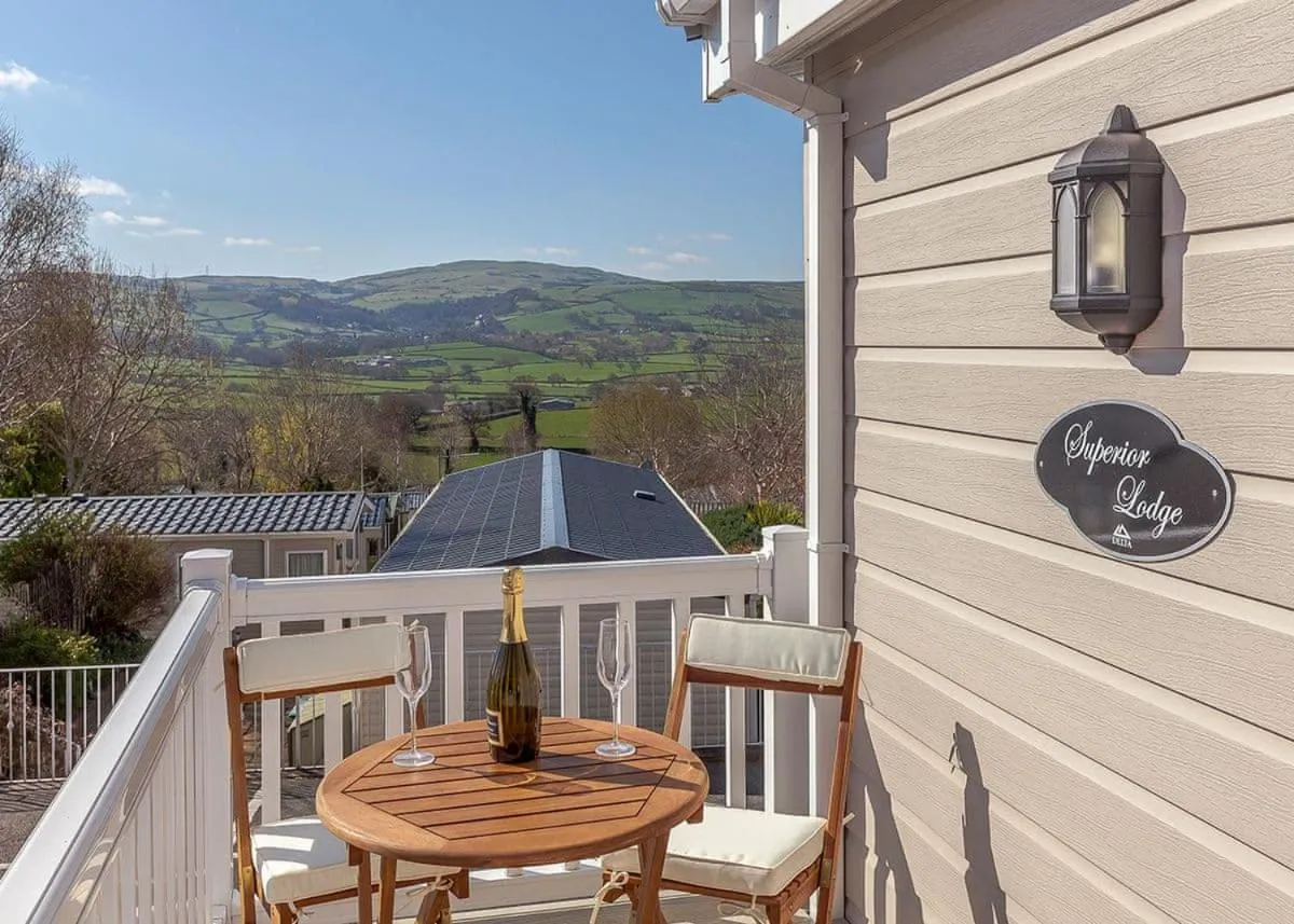 Balcony/Terrace in Tan Rallt Holiday Park & Spa