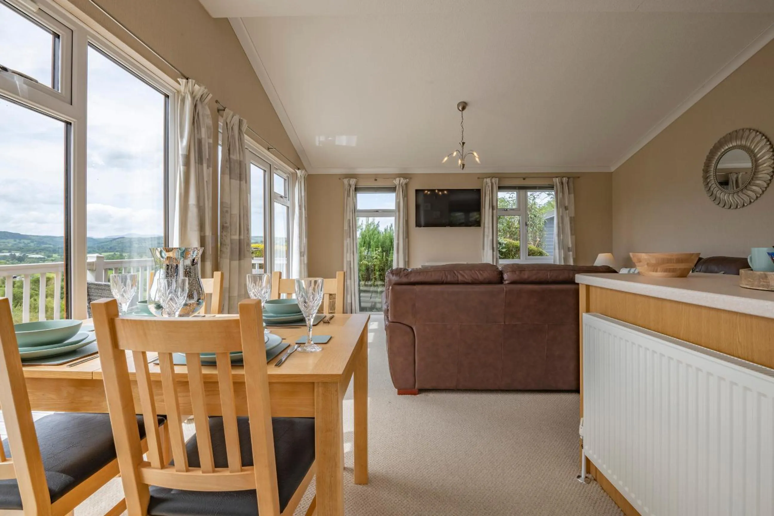 Dining area in Tan Rallt Holiday Park & Spa