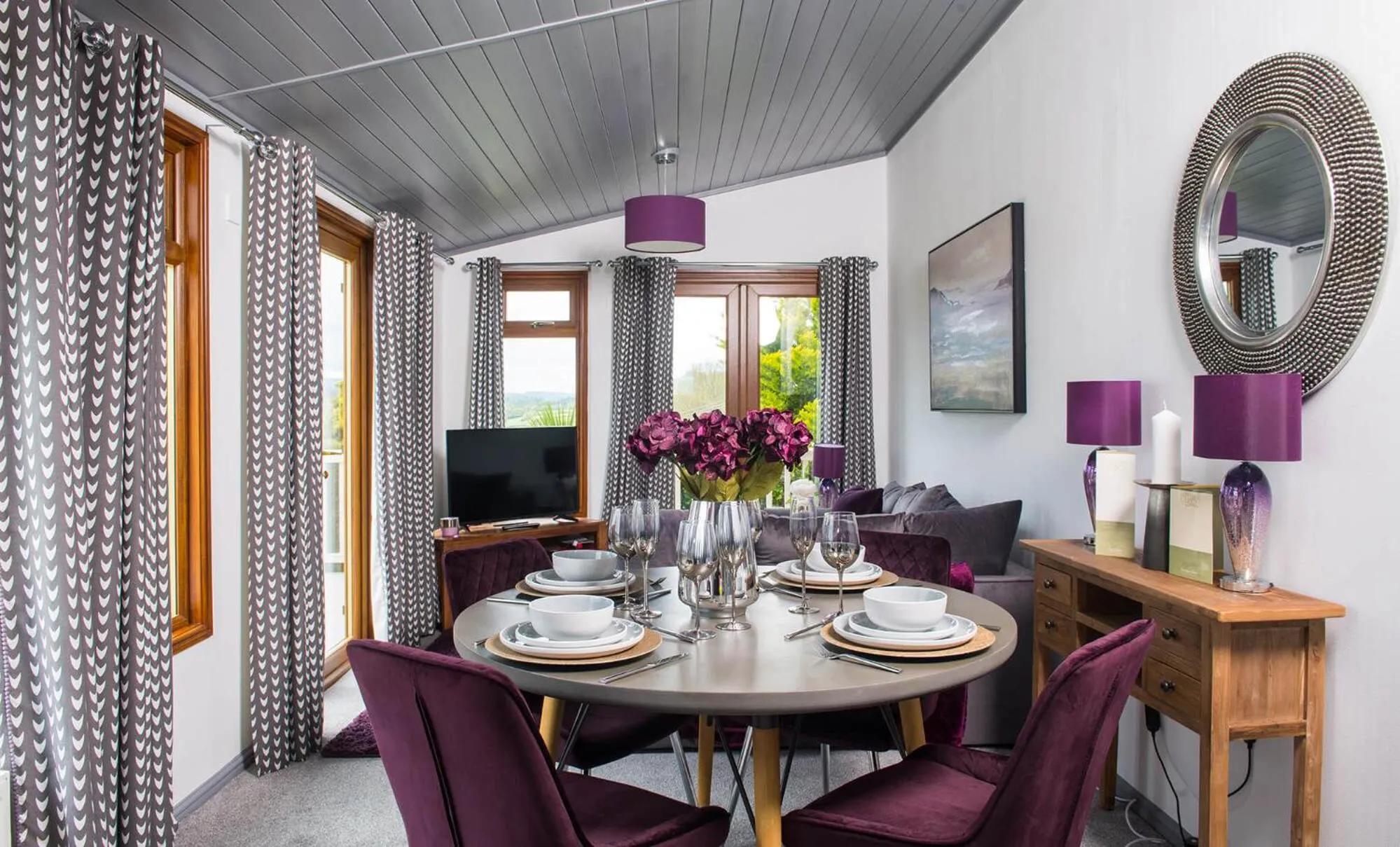 Dining area in Tan Rallt Holiday Park & Spa