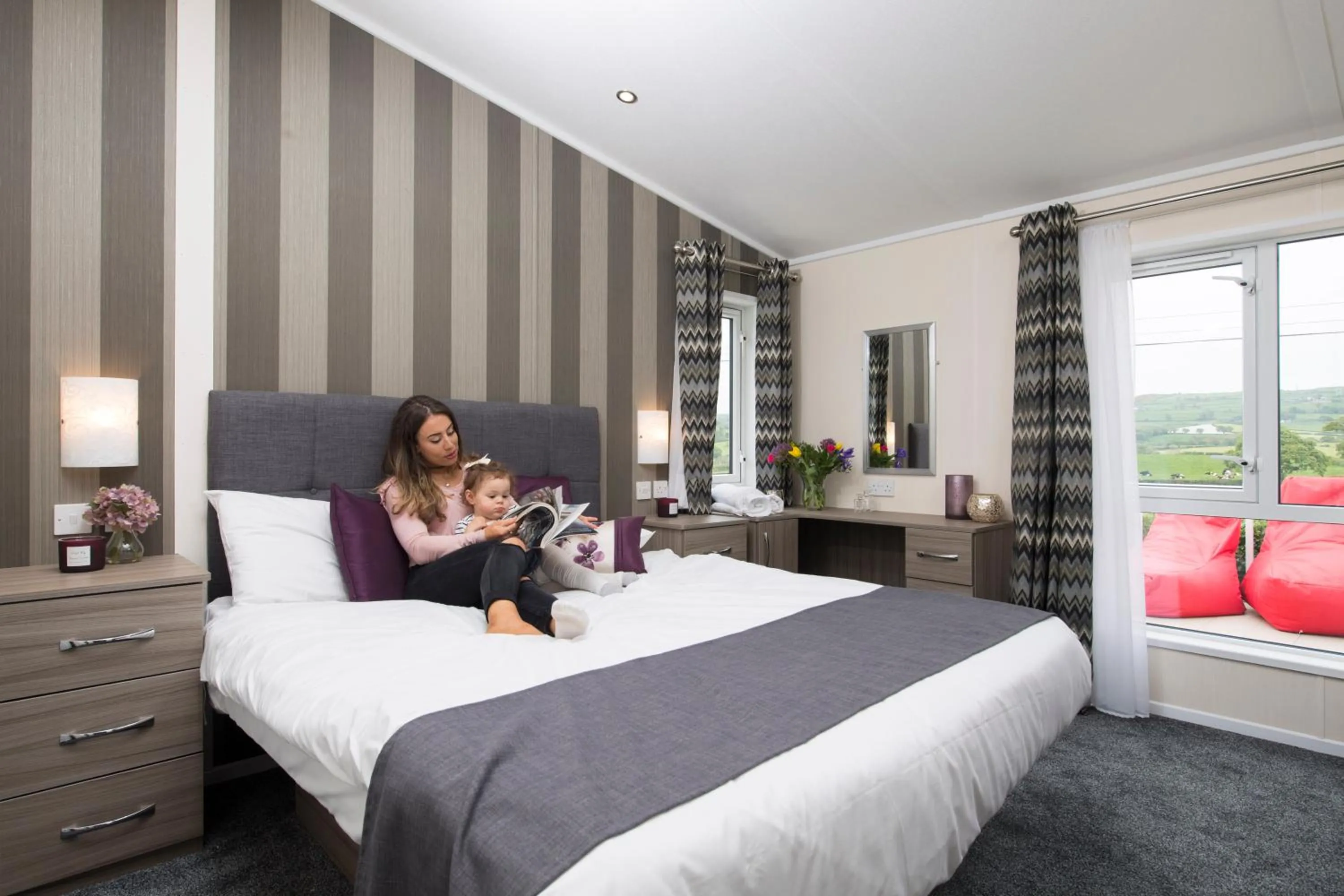 Bedroom, Bed in Tan Rallt Holiday Park & Spa