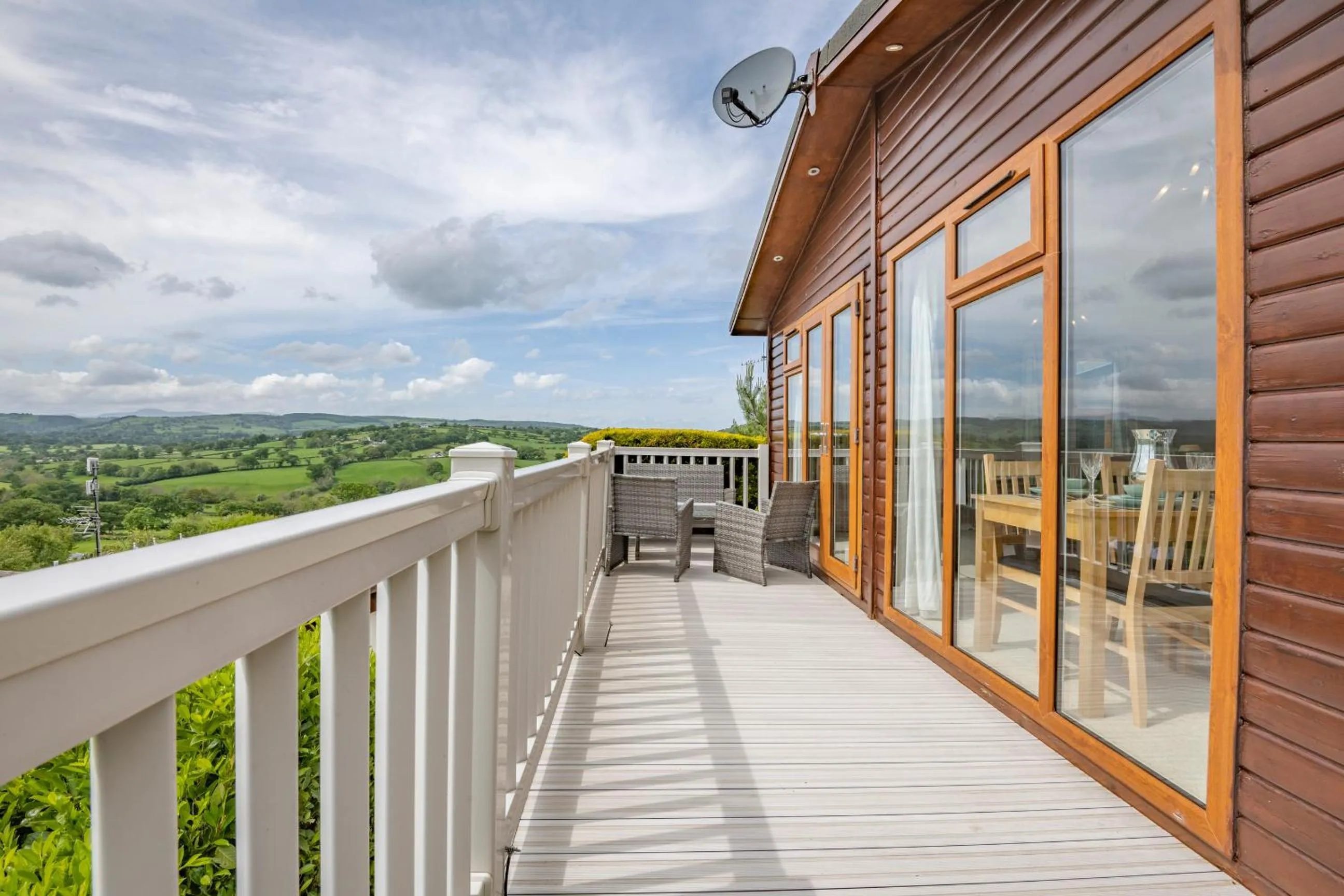 Balcony/Terrace in Tan Rallt Holiday Park & Spa
