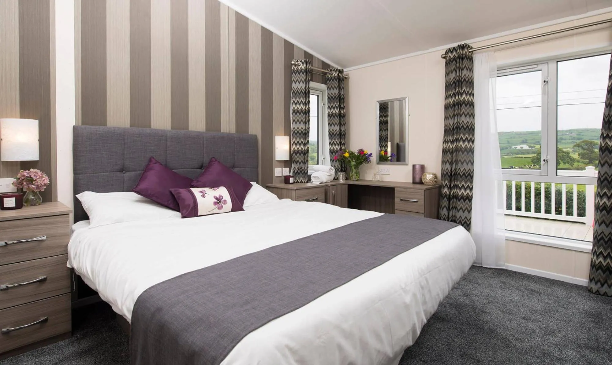 Bed in Tan Rallt Holiday Park & Spa