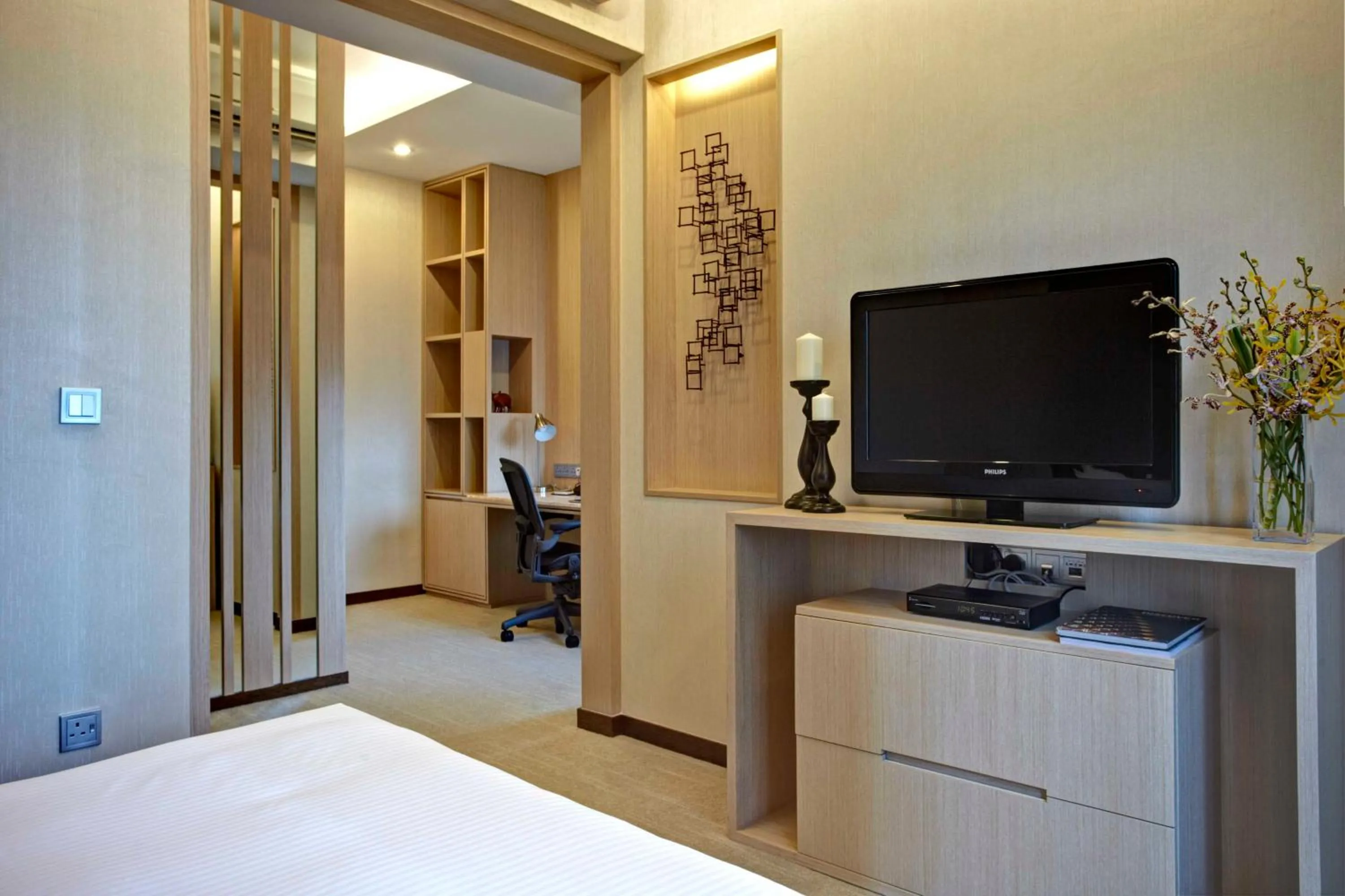 Bedroom, Bed in Great World Residences