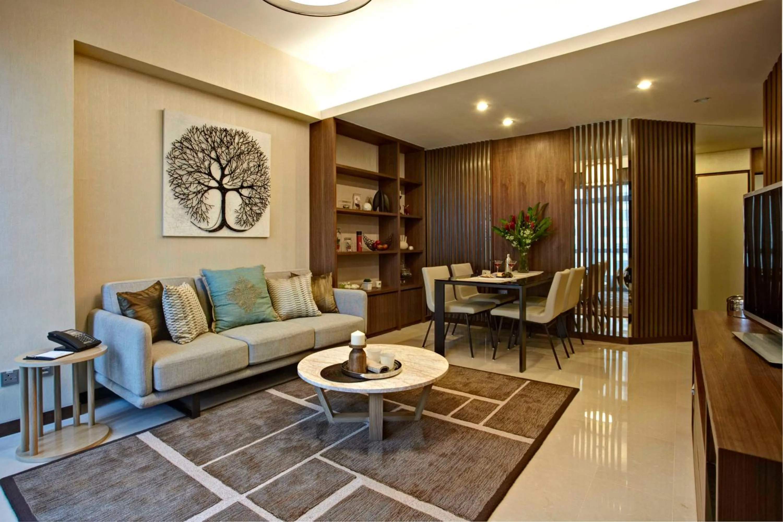 Living room in Great World Residences