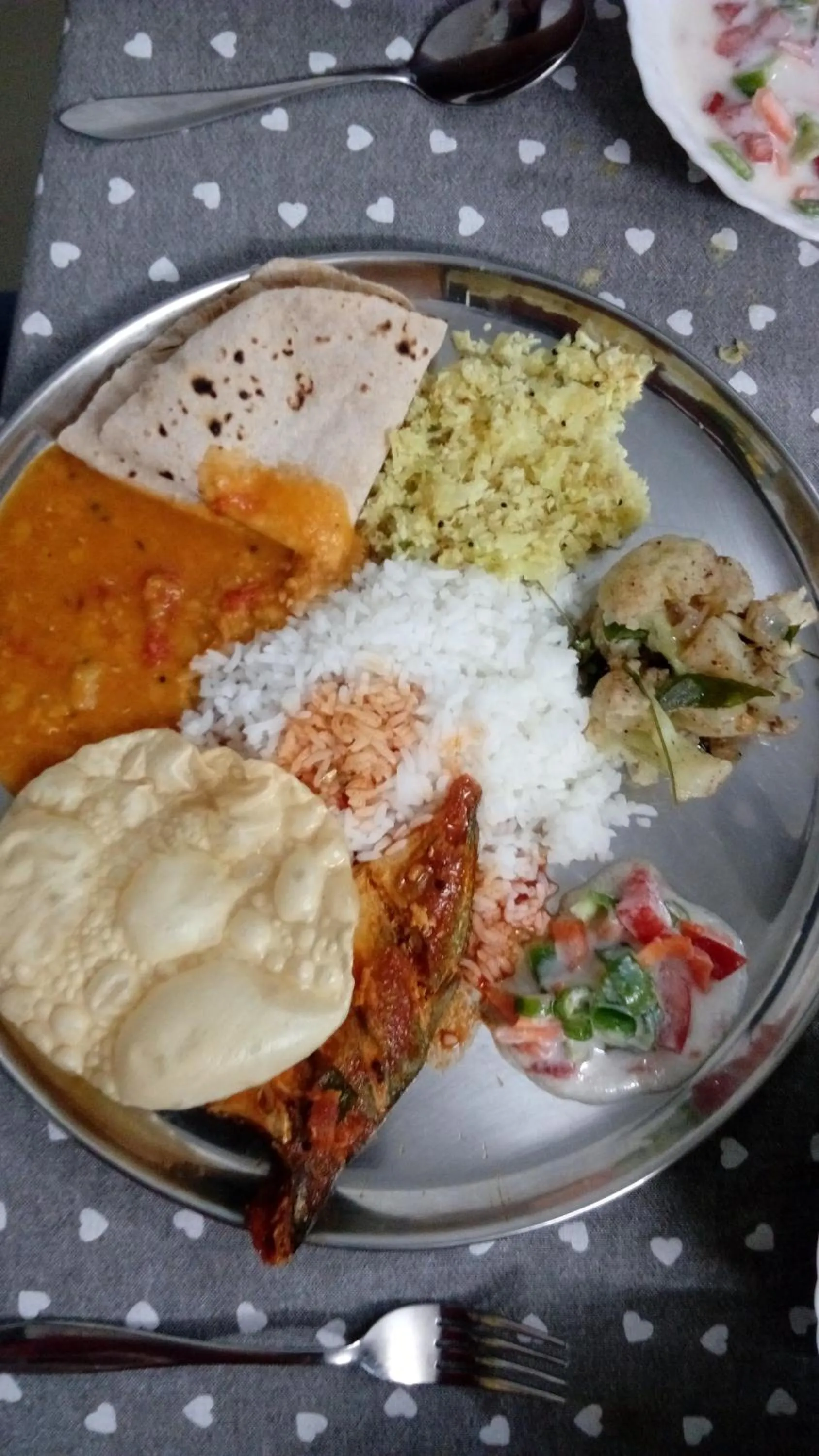 Dinner in Periyar Inn