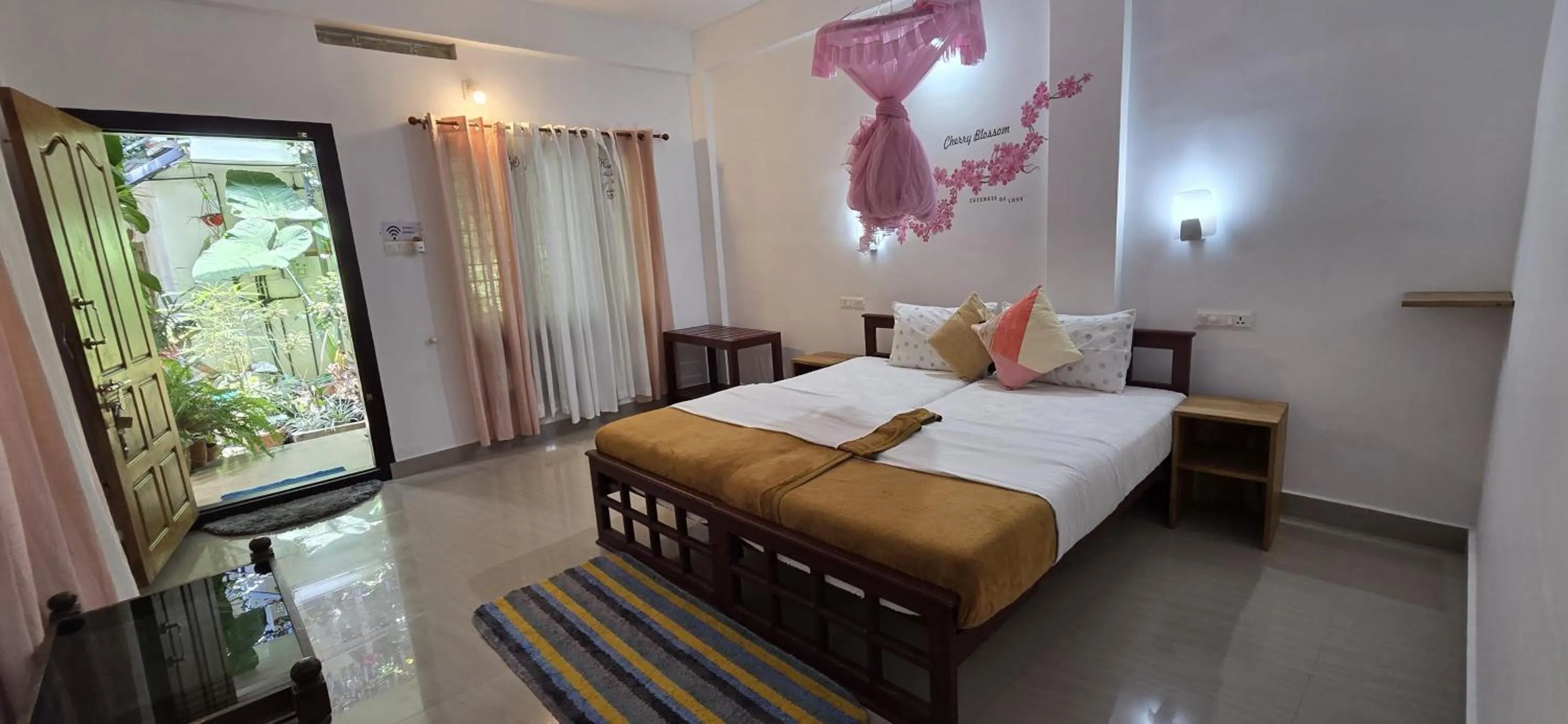Bed in Periyar Inn