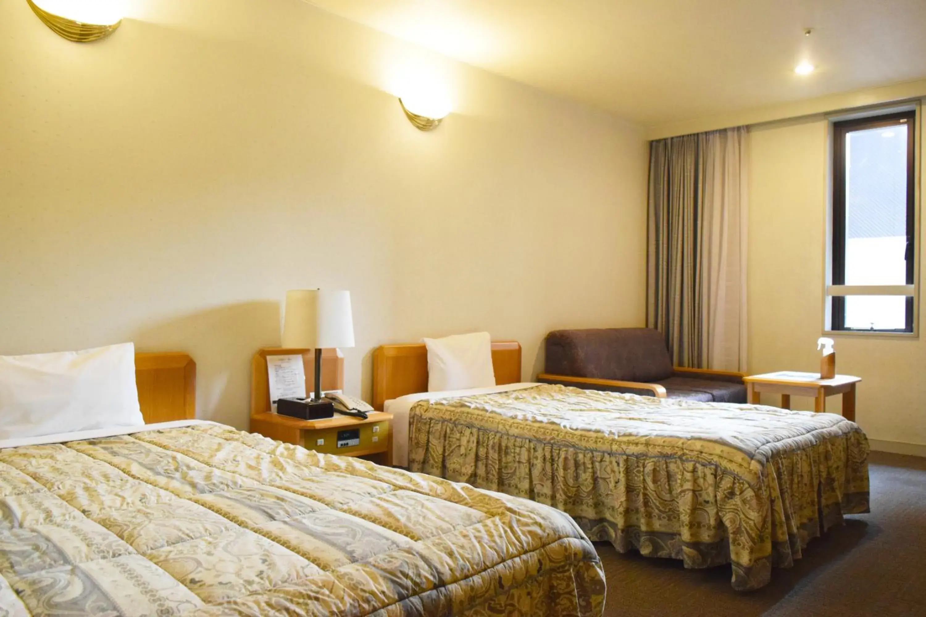 Western-Style Twin Room (No View) - single occupancy in Hotel Gyokusen Western-Style Twin Room (No View) - single occupancy in Hotel Gyokusen