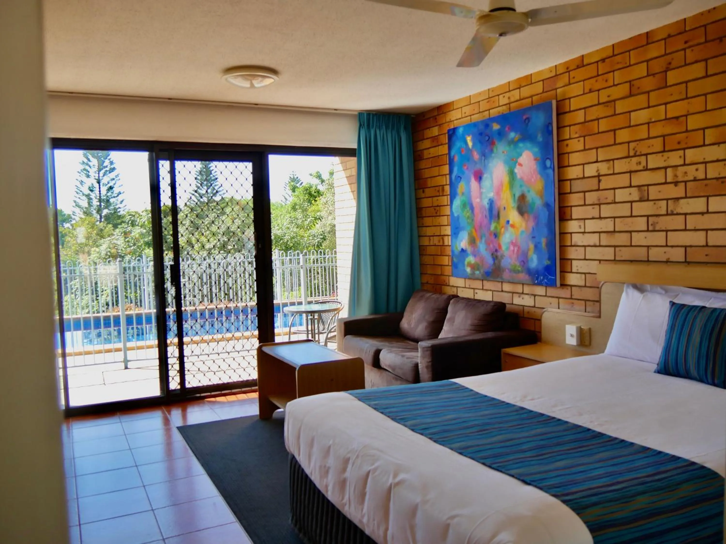 Bed in Tannum On The Beach Motel