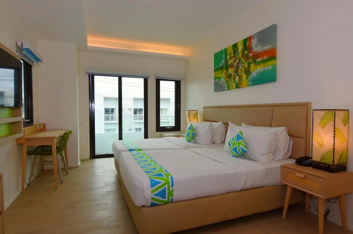 Photo of the whole room, Bed in Lime Hotel Boracay