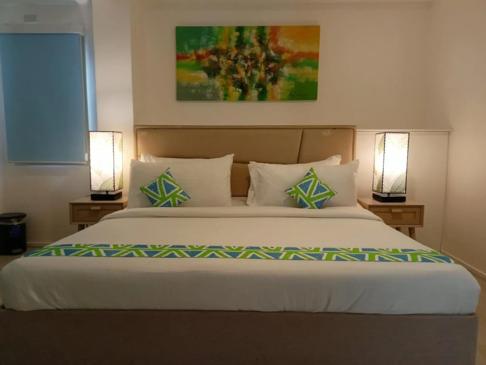 Bed in Lime Hotel Boracay