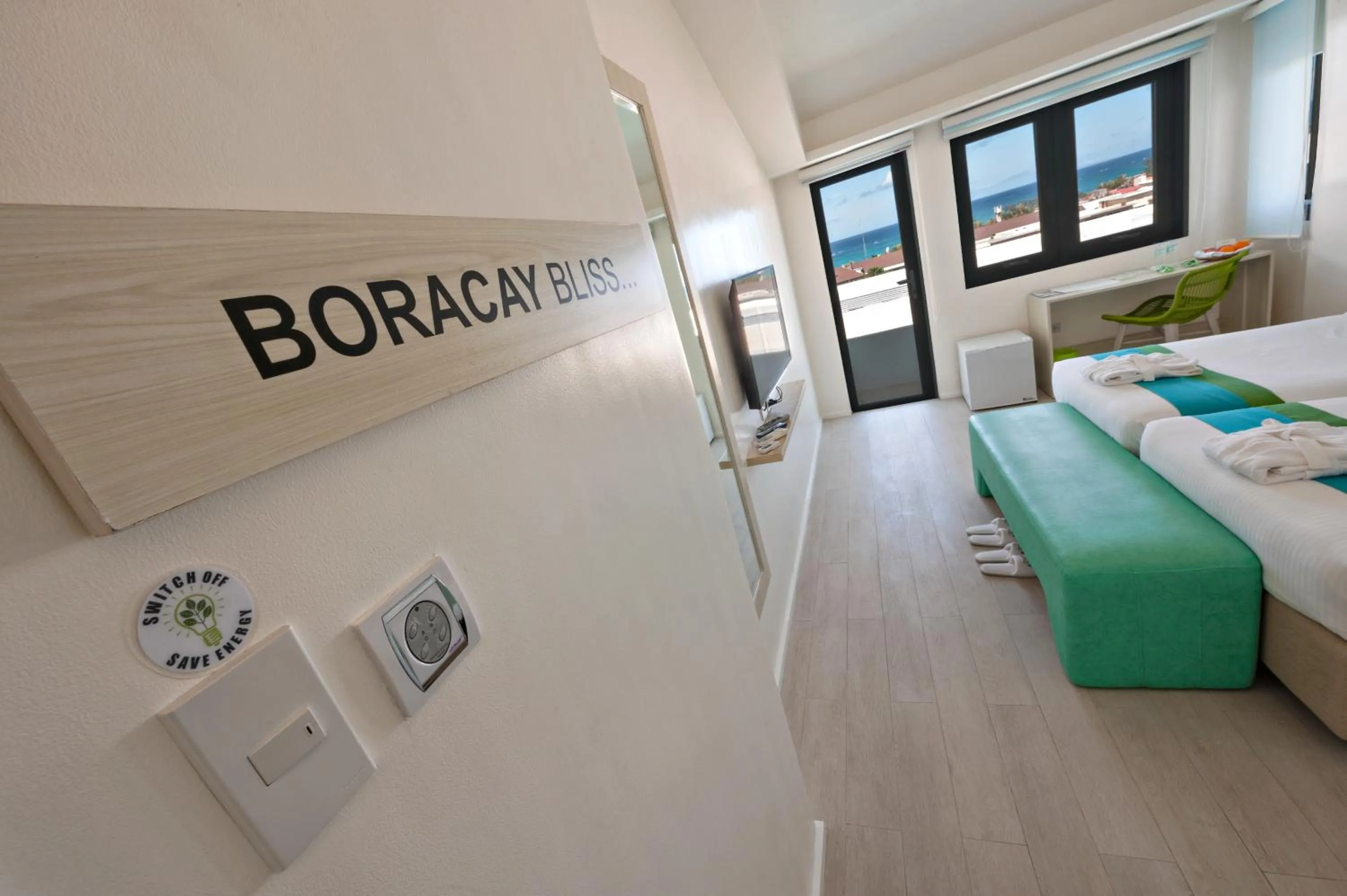 Decorative detail, Bed in Lime Hotel Boracay