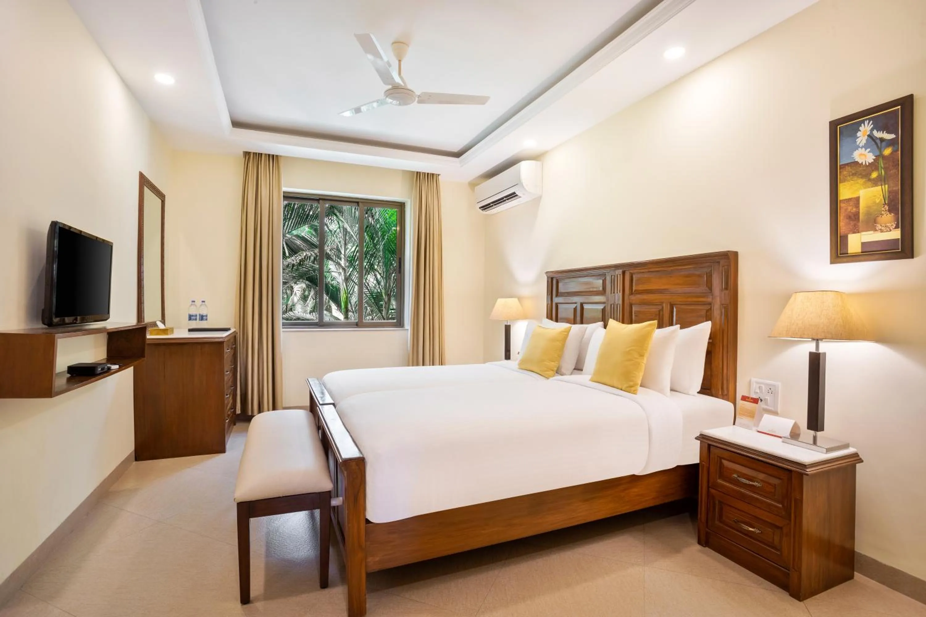 Bedroom, Bed in Seashell Suites and Villas- Candolim Goa