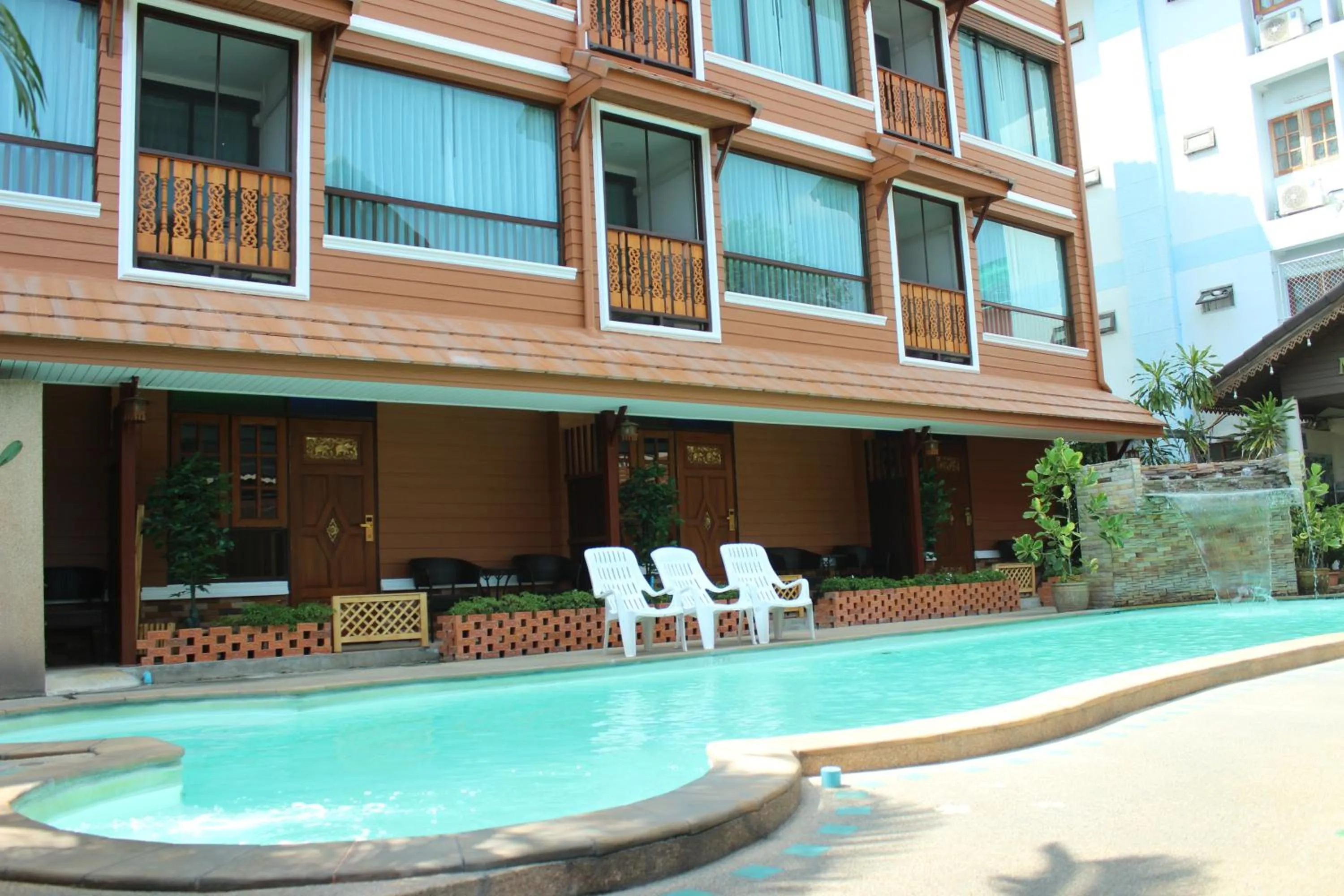 Pool view in MD Boutique Hotel